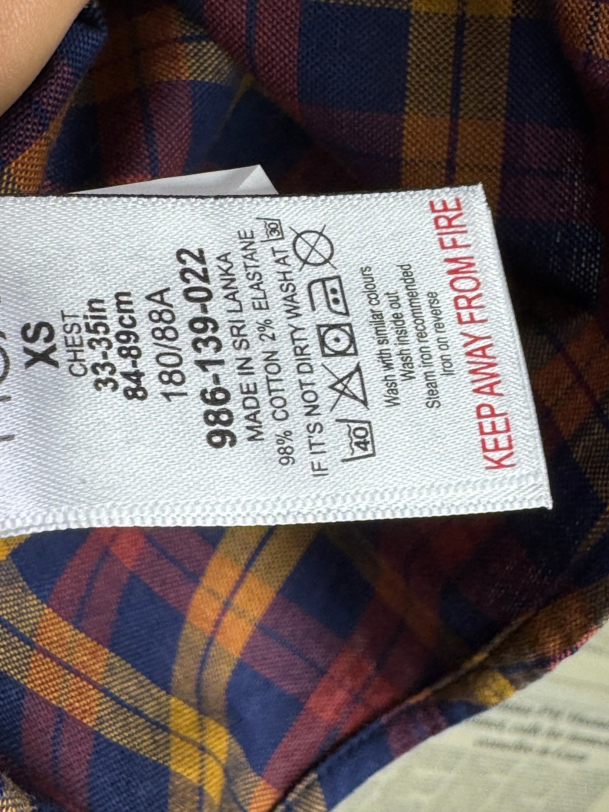 N*xt® XS | Chest: 18.5" | Plaid | Shirt | Cotton - Elastane | 3765 - Genuine Maal