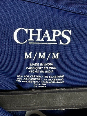 Chaps® Medium | Chest: 22.5" | Blue&White Stripe | Golf Polo | Poly - Elastane | 3771 - Genuine Maal