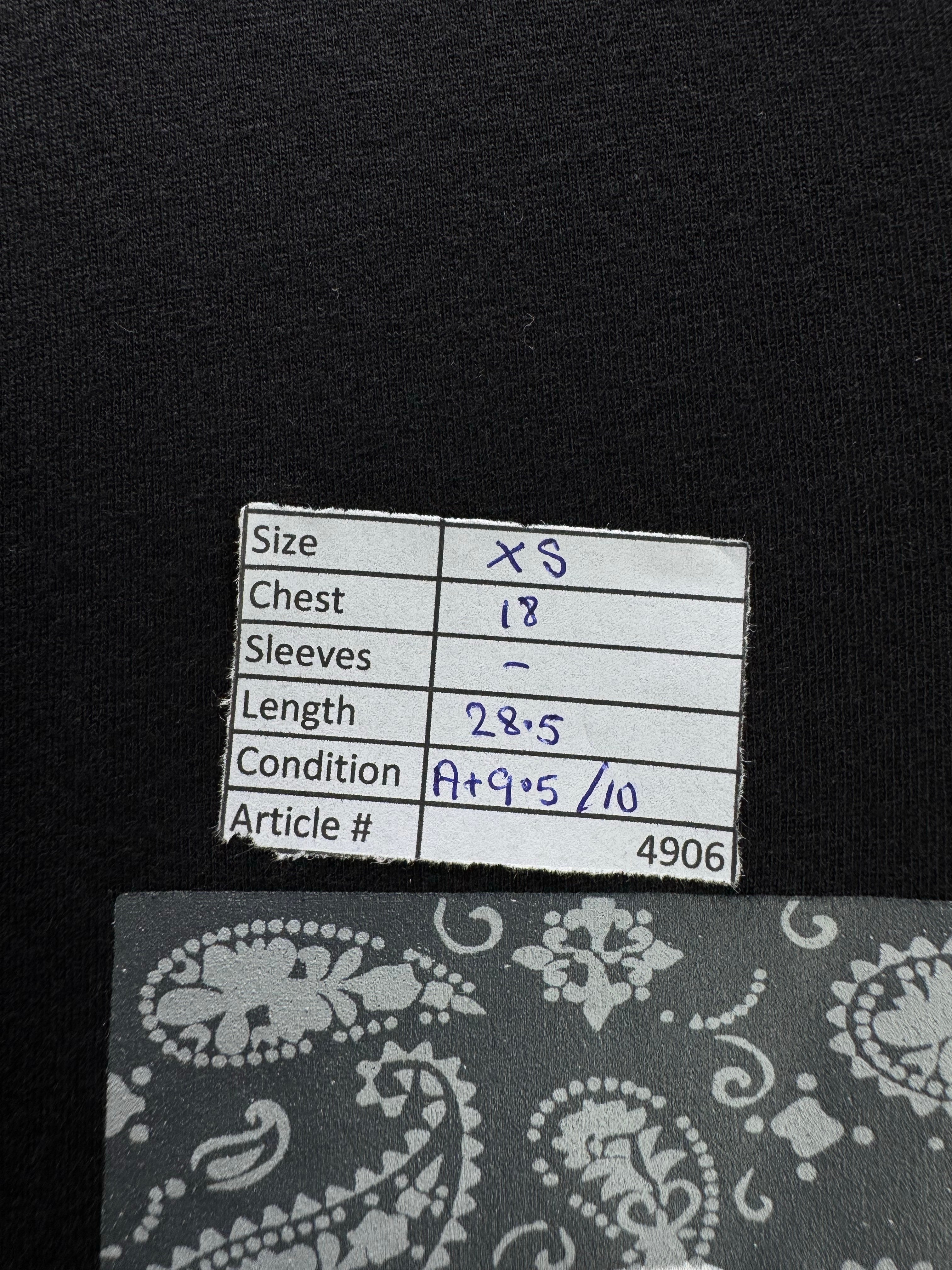 Primark® XS | Chest: 18" | Black | T-Shirt | Cotton | 4906 - Genuine Maal