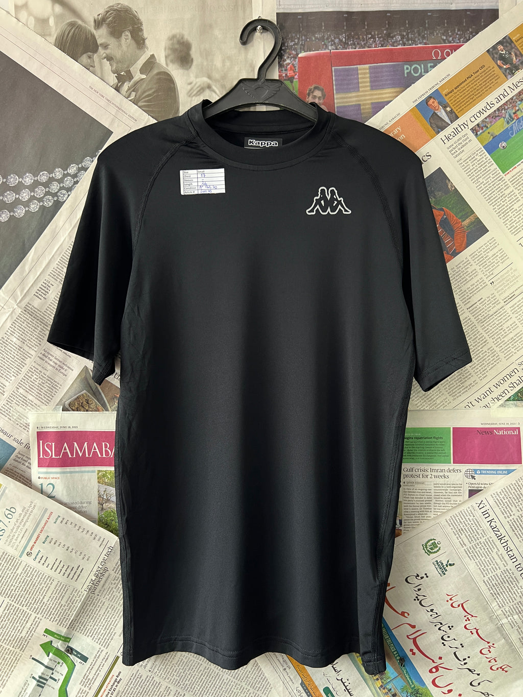 KAPPA® Black | XS | Chest: 17" | T45 - Genuine Maal