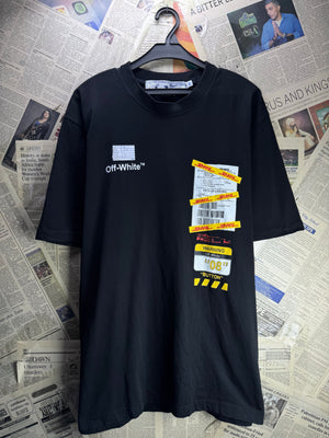 Off - White® Medium | Chest: 22.5" | Black | T-Shirts | Cotton | 4901 - Genuine Maal