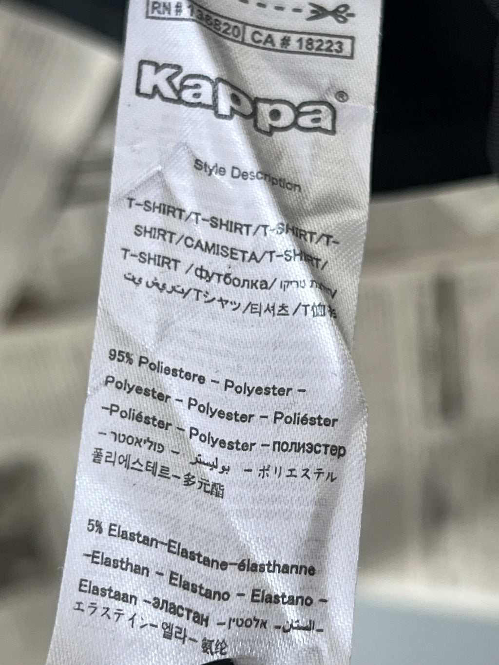 KAPPA® Black | XS | Chest: 17" | T45 - Genuine Maal