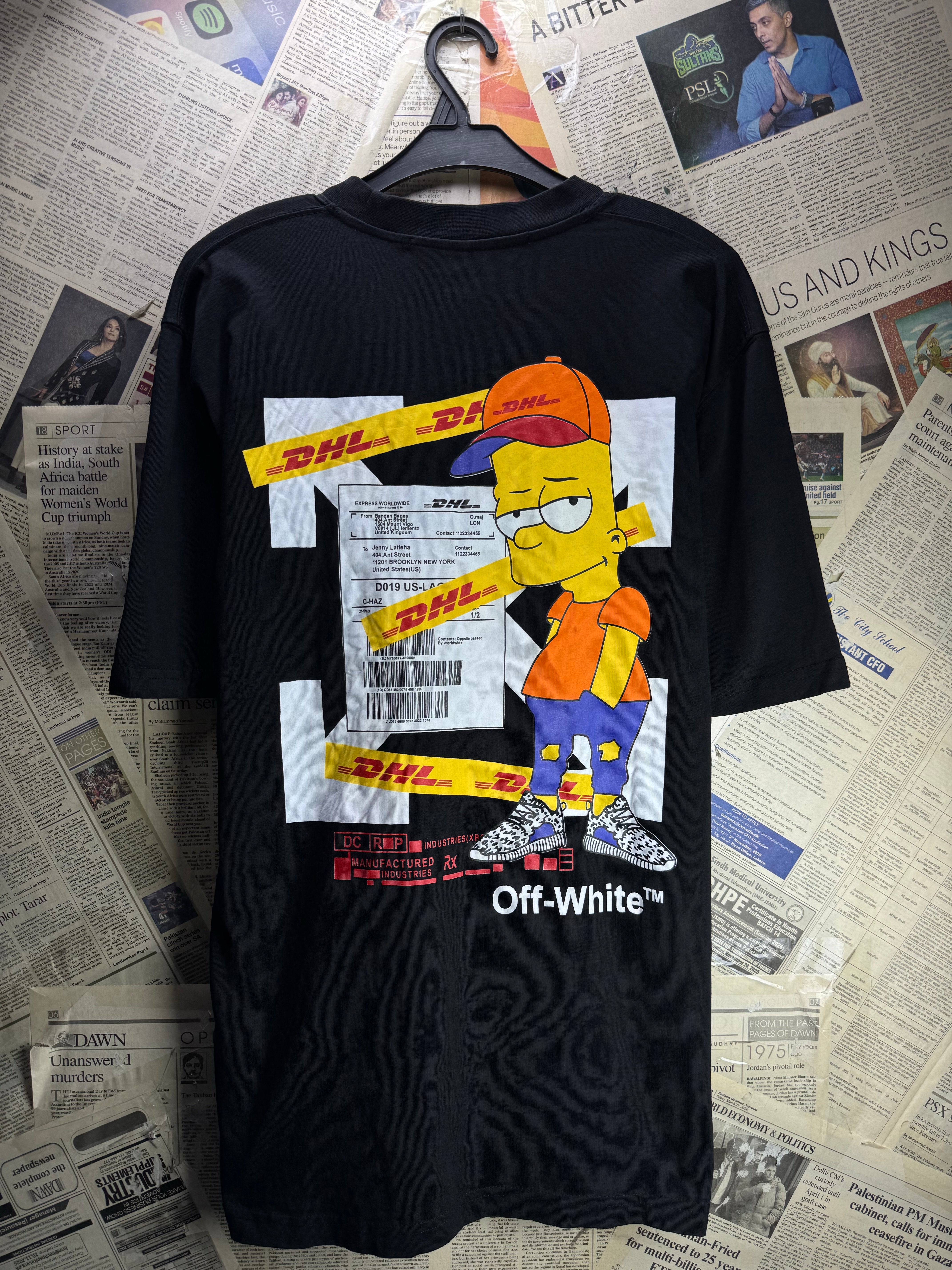 Off - White® Medium | Chest: 22.5" | Black | T-Shirts | Cotton | 4901 - Genuine Maal