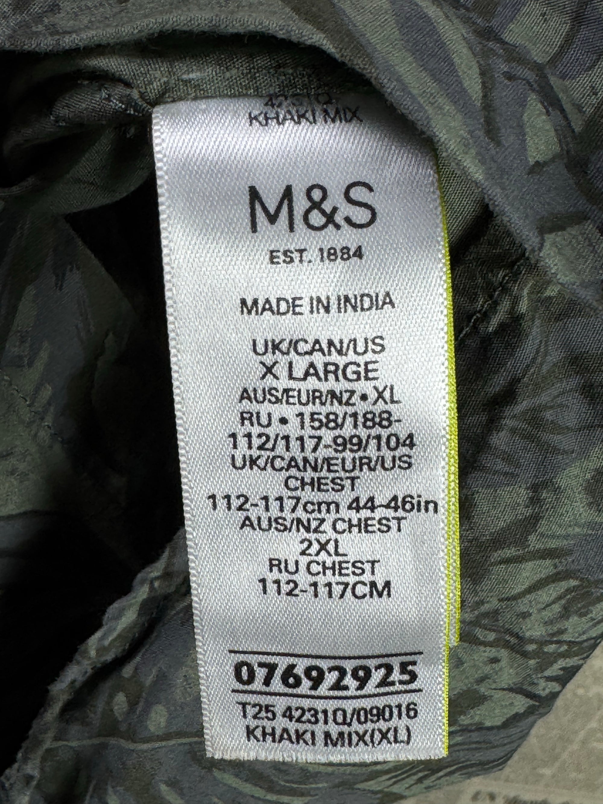 M&S® L/XL | Chest: 24.5" | Floral | Shirt | Cotton | 3775 - Genuine Maal