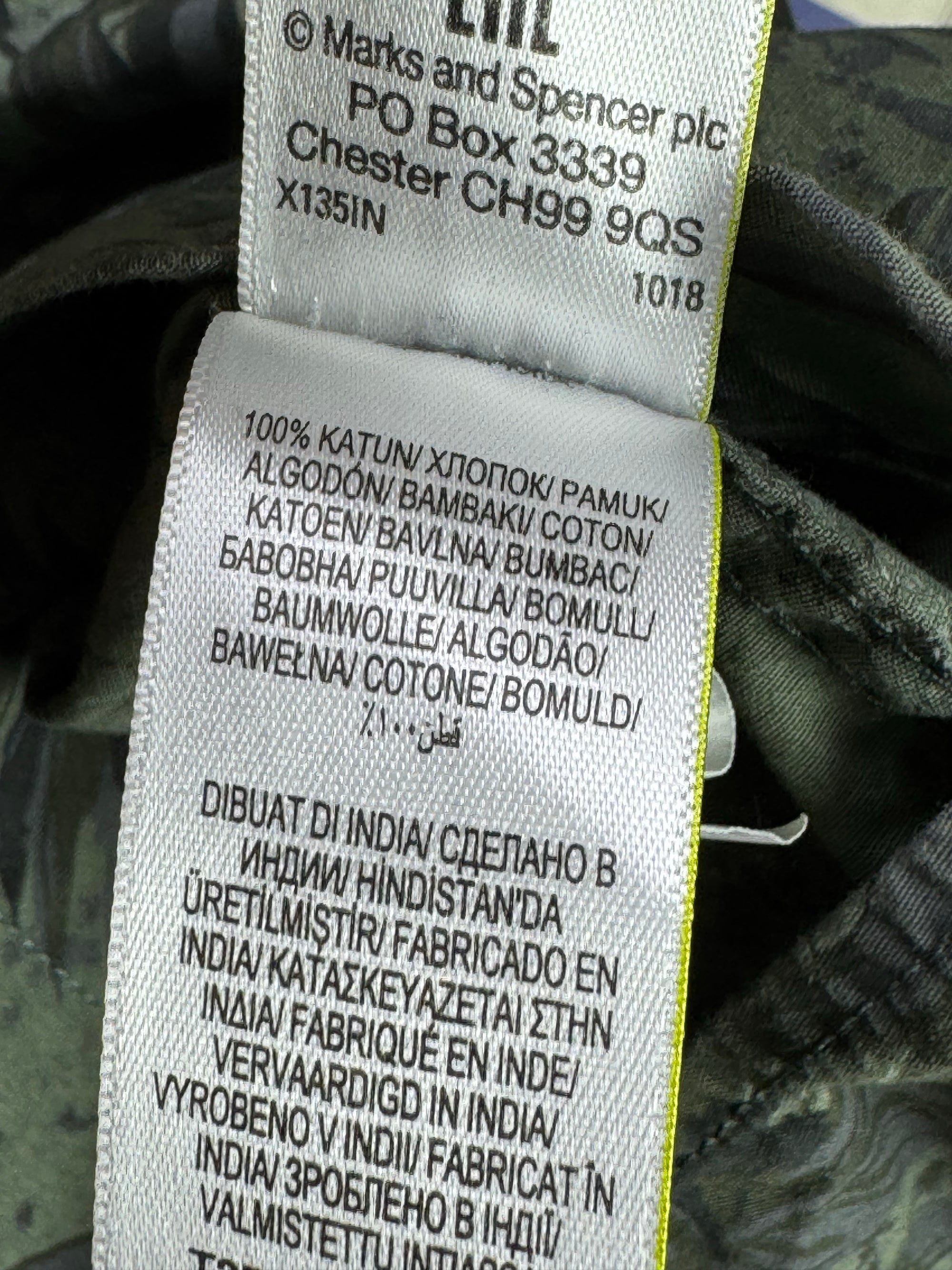 M&S® L/XL | Chest: 24.5" | Floral | Shirt | Cotton | 3775 - Genuine Maal