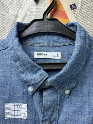 Sonoma® Large | Chest: 23.5" | Blue | Light Denim Shirt | 3966 - Genuine Maal