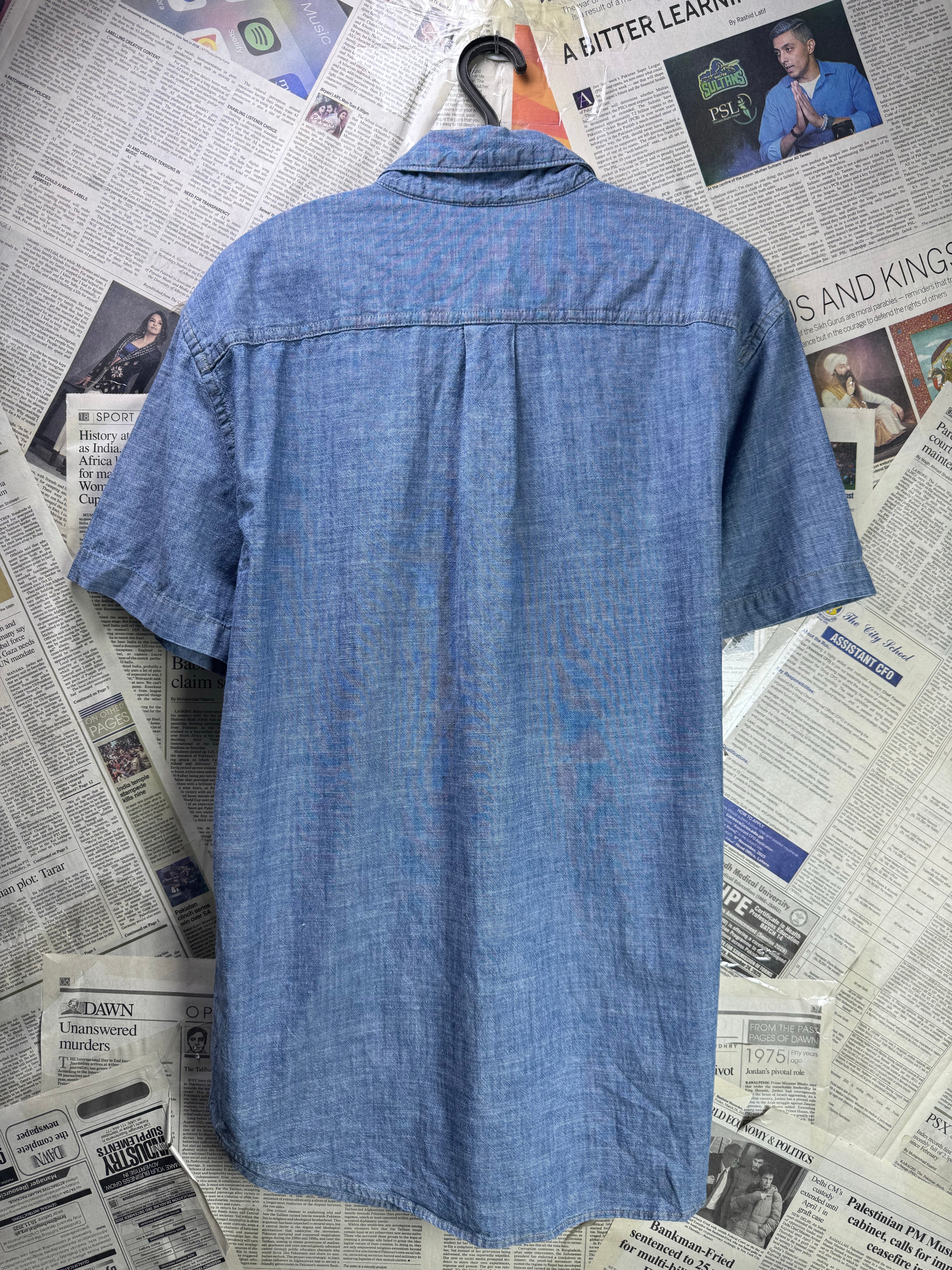 Sonoma® Large | Chest: 23.5" | Blue | Light Denim Shirt | 3966 - Genuine Maal