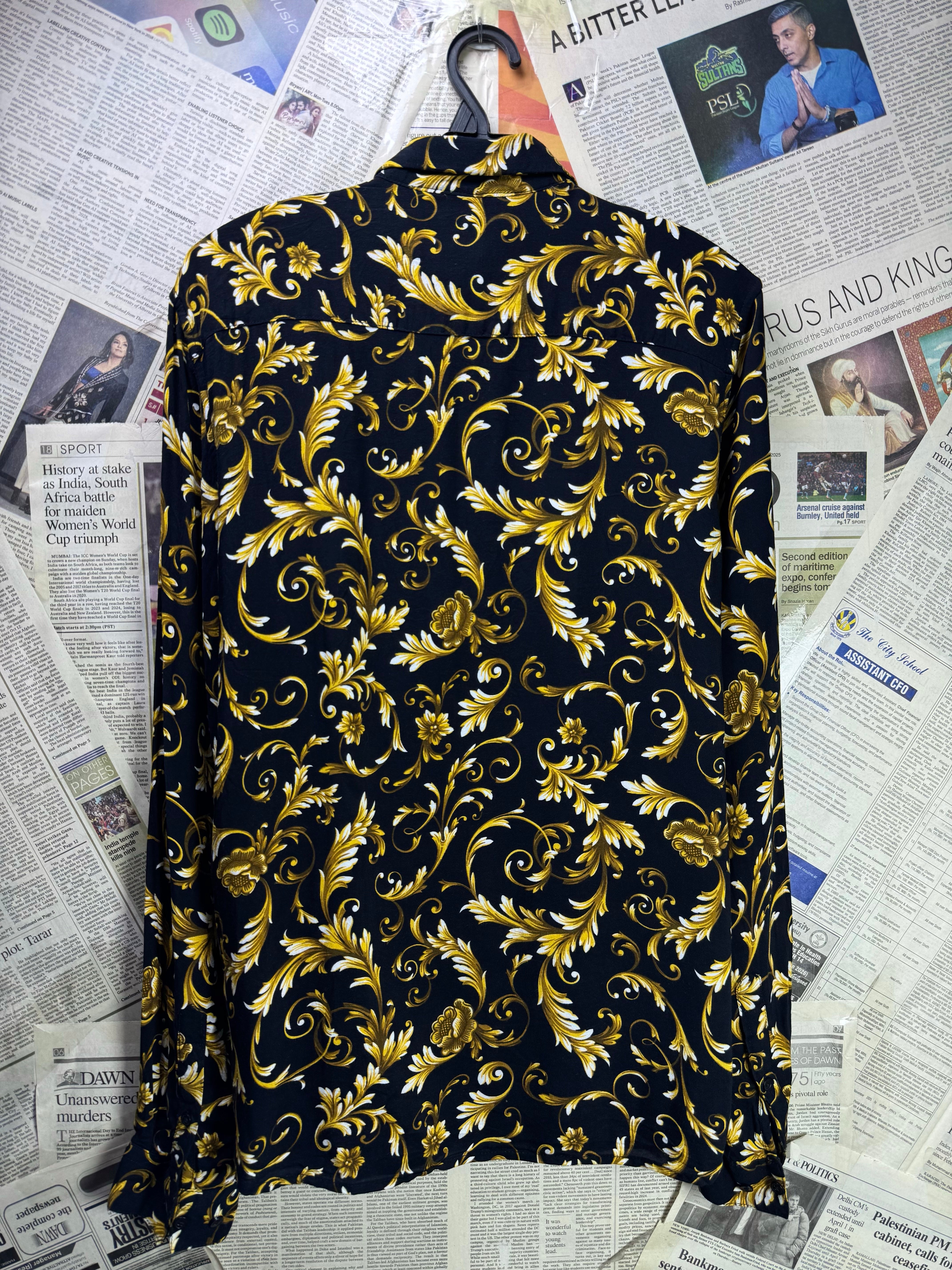 H&M® Small | Chest: 19" | Floral | Shirt | Viscose | 3763 - Genuine Maal