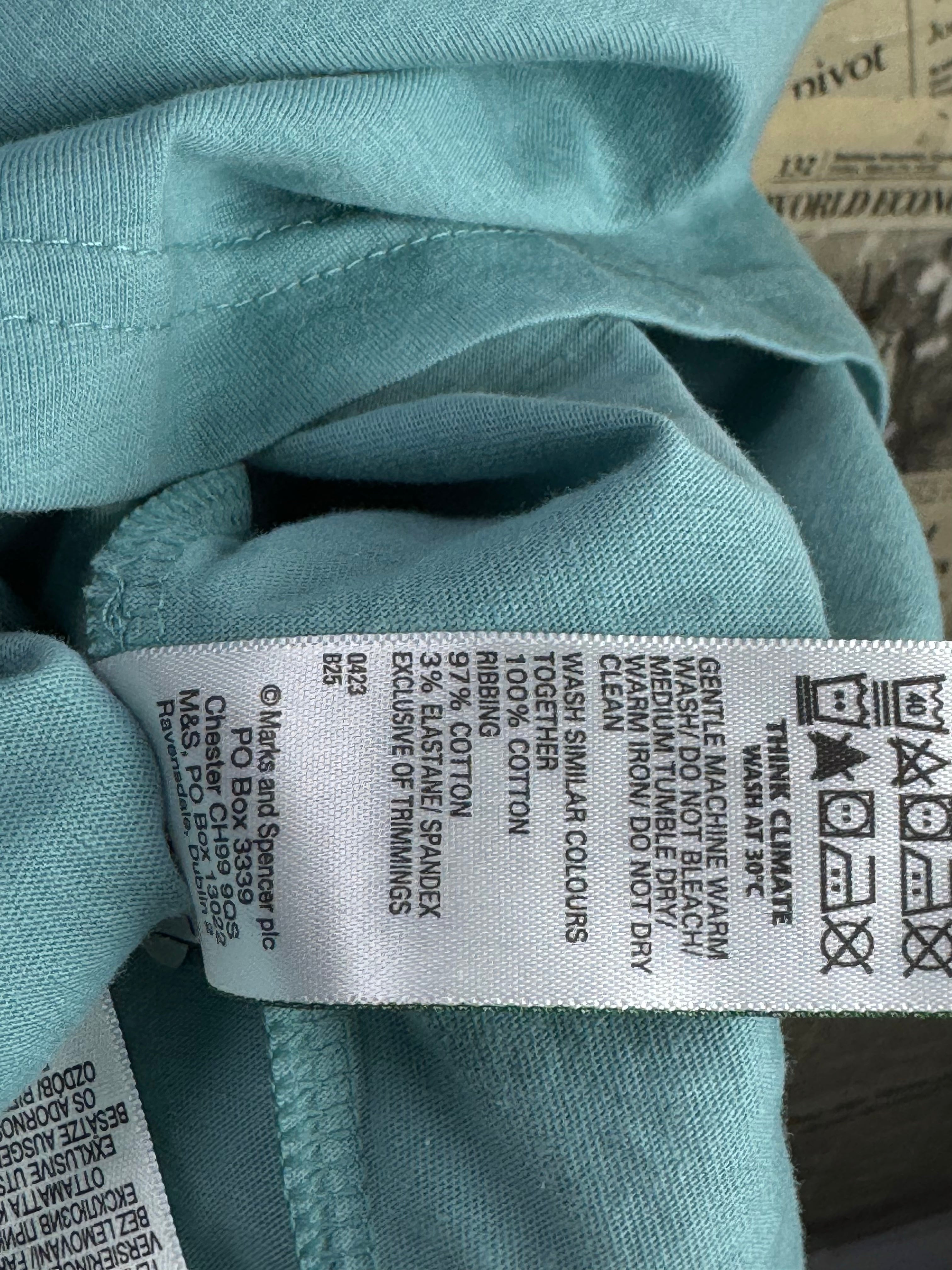 M&S® XL | Chest: 26" | Blue | T-Shirt | Cotton | 4509 - Genuine Maal