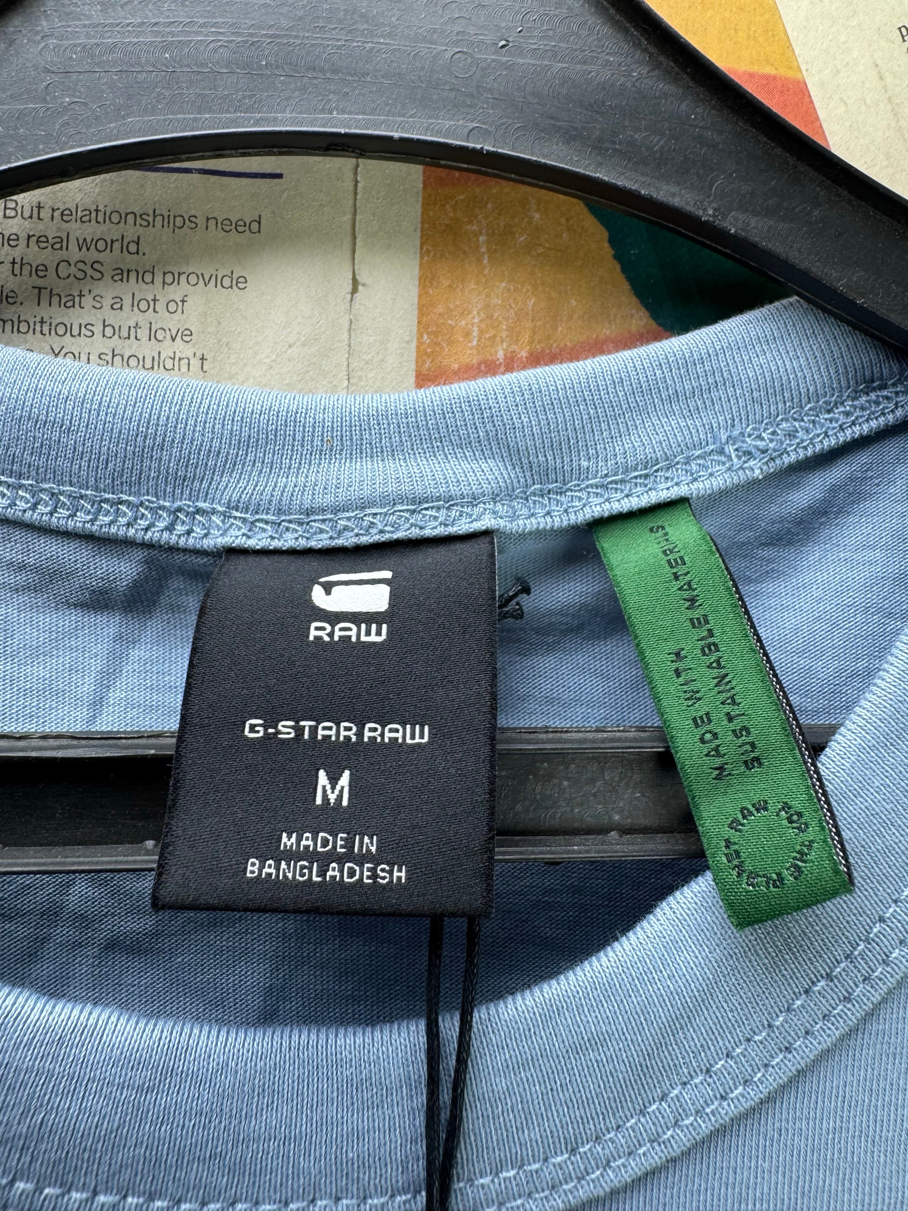 G - star Raw® Small | Chest: 19.5" | Blue | T-Shirt | Cotton | 4516 - Genuine Maal
