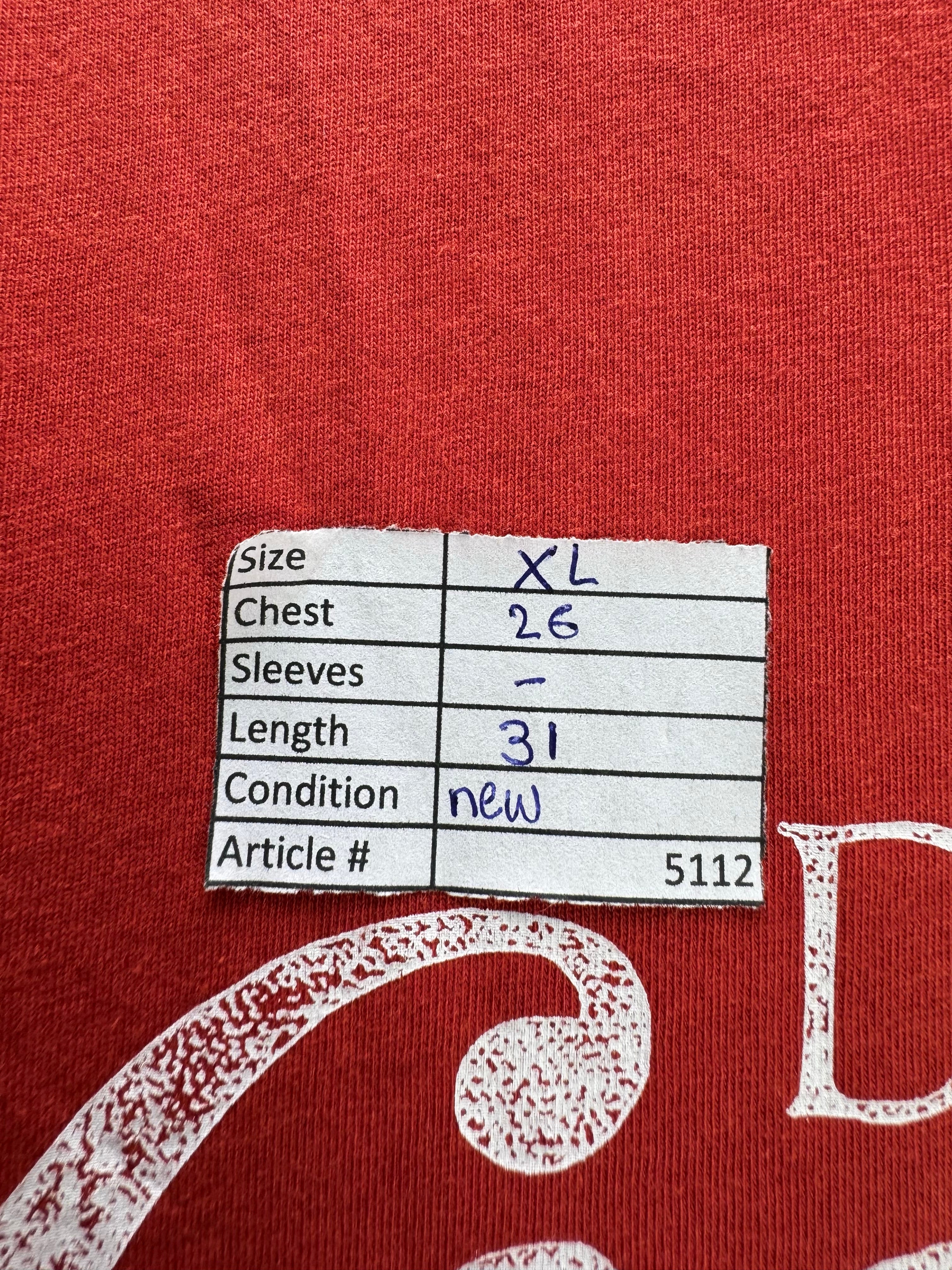 Coca - Cola® XL | Chest: 26" | Red | T-Shirt | Cotton | 5112 - Genuine Maal
