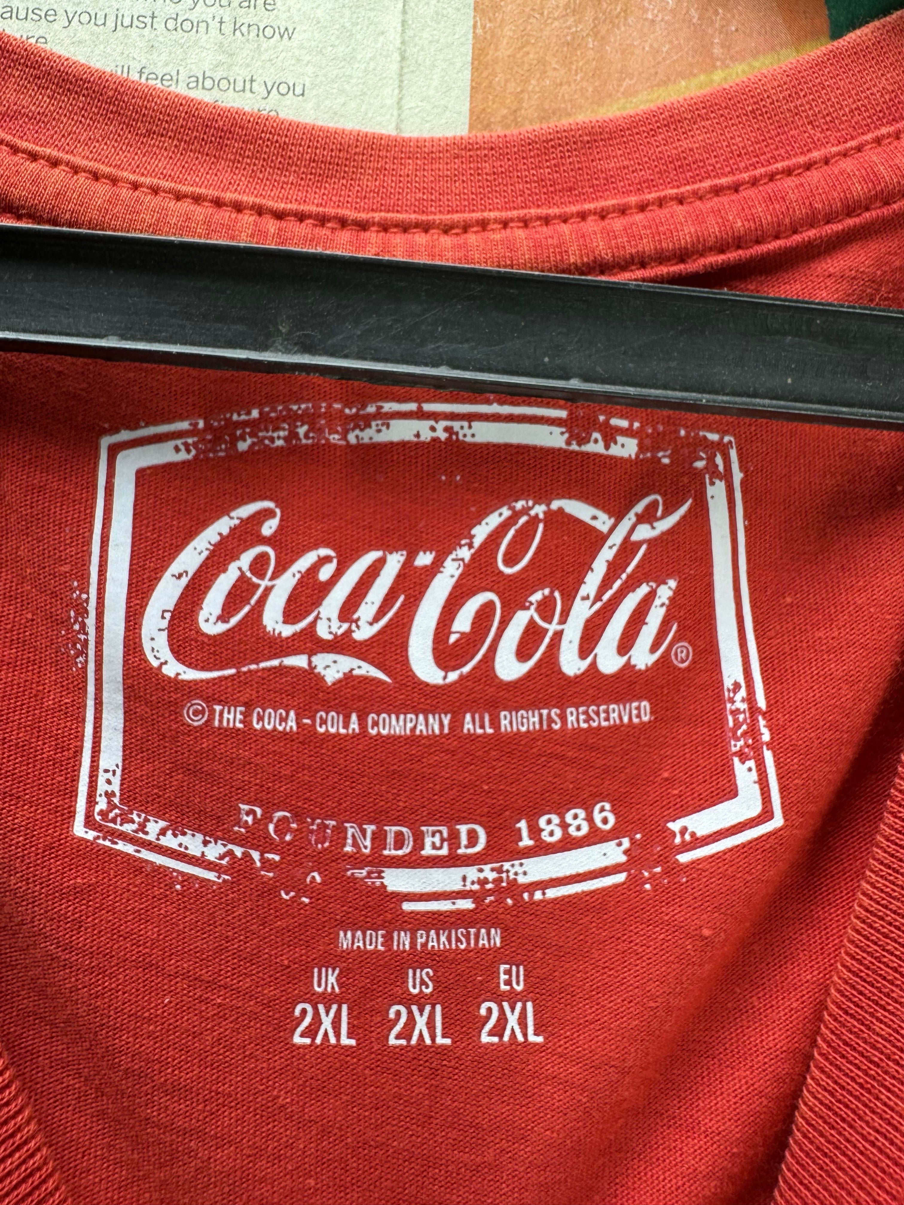 Coca - Cola® XL | Chest: 26" | Red | T-Shirt | Cotton | 5112 - Genuine Maal