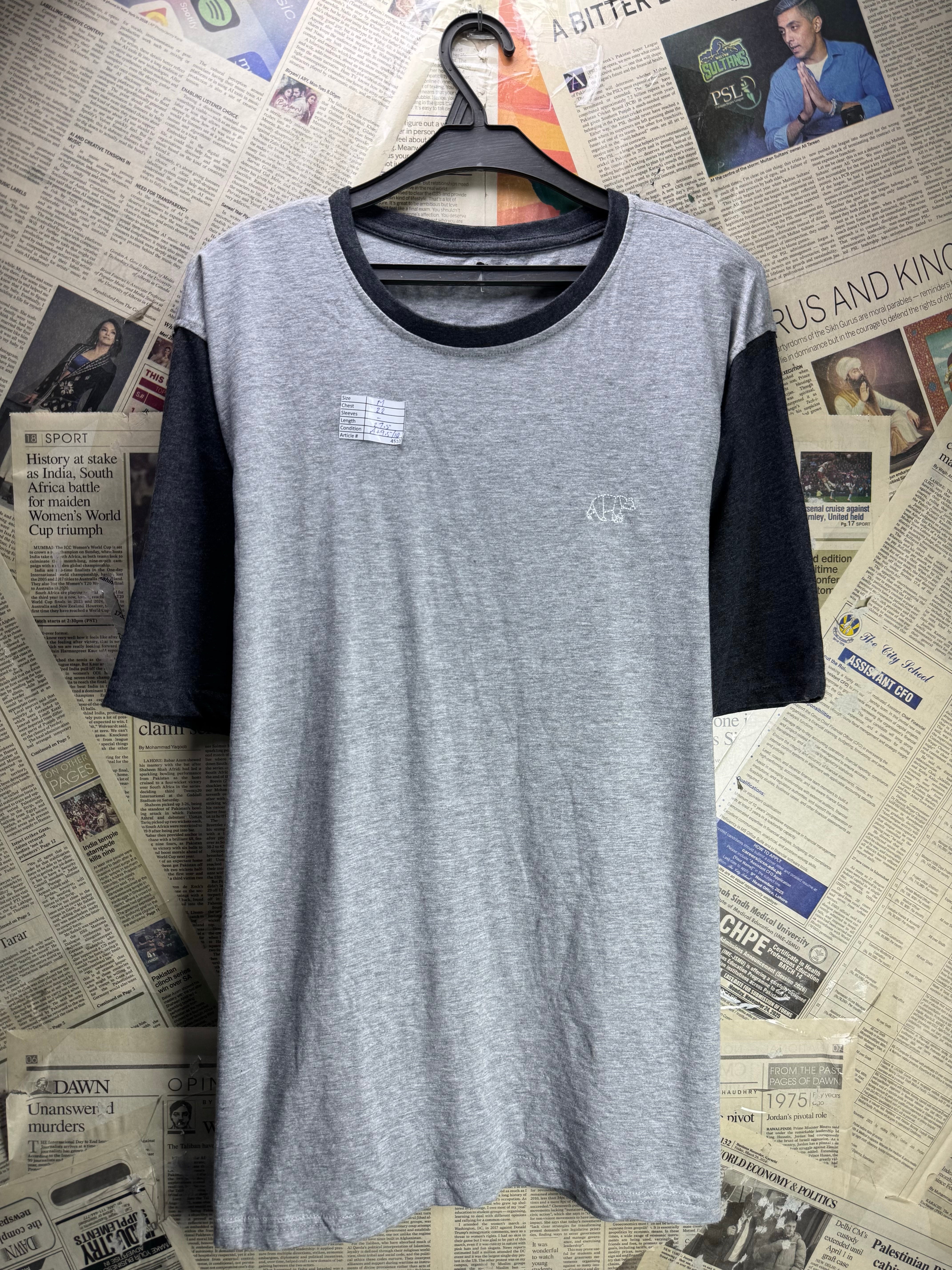 Sleep® Medium | Chest: 22" | Grey | T-Shirts | Cotton - Viscose | 4510 - Genuine Maal