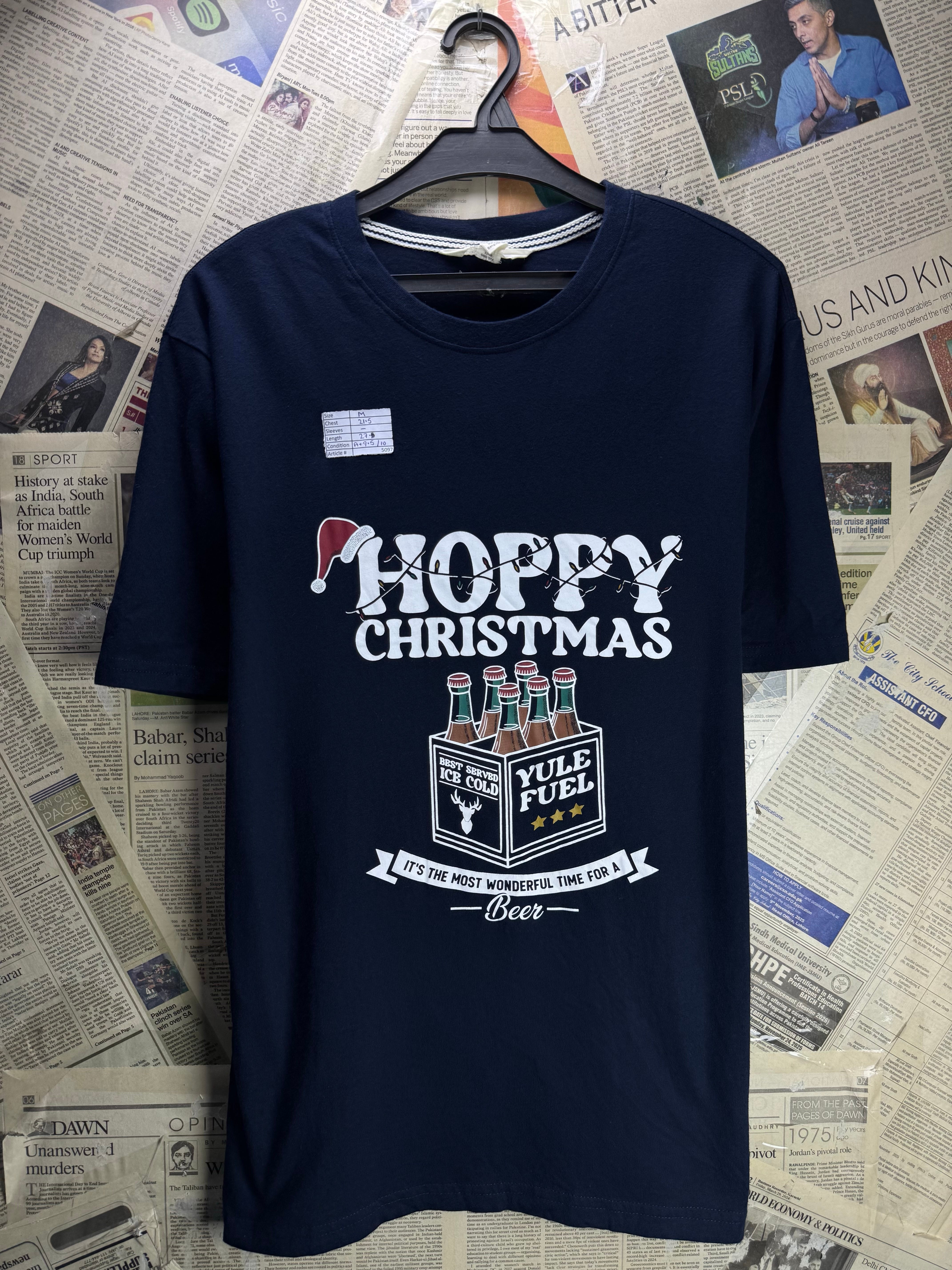 M&S® Medium | Chest: 21.5" | Black | T-Shirts | Cotton | 5097 - Genuine Maal