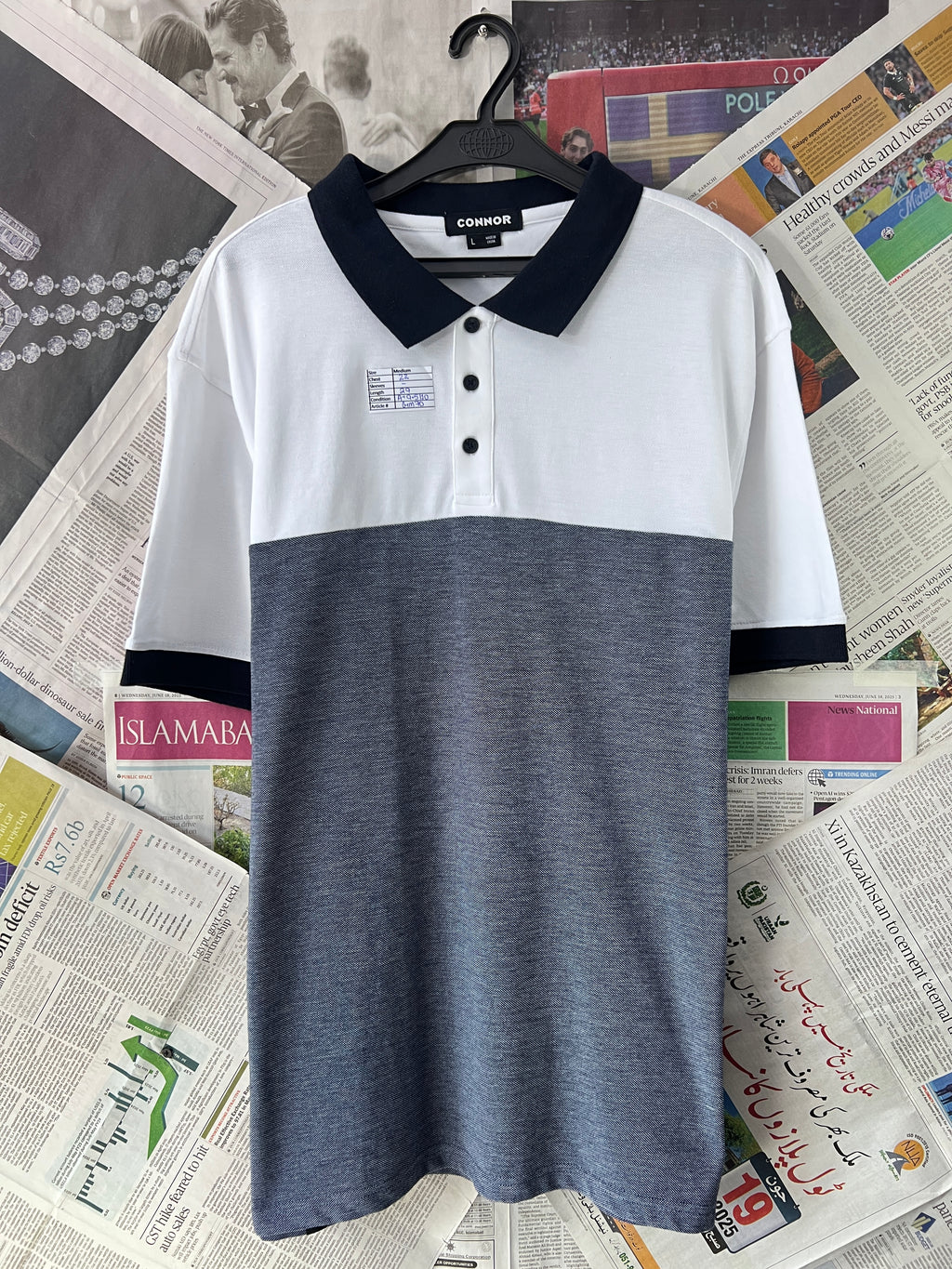 CONNOR® White | Medium | Chest: 22" | T70 - Genuine Maal