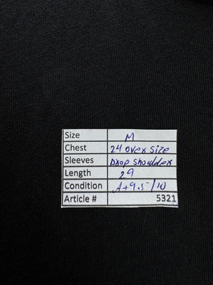 ® Medium | Chest: 24" | Black | T-Shirts | Cotton | 5321 - Genuine Maal