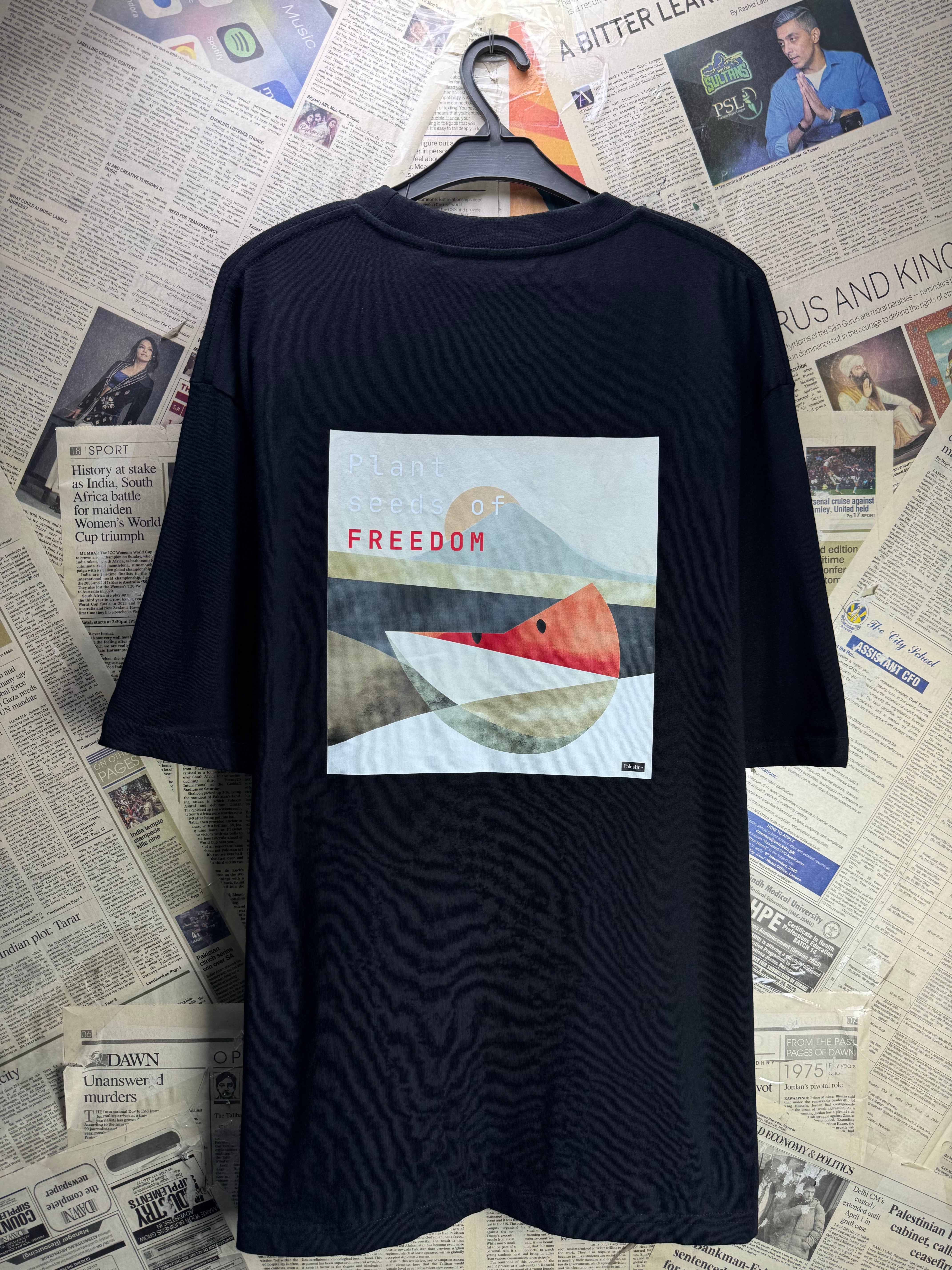 ® Medium | Chest: 24" | Black | T-Shirts | Cotton | 5321 - Genuine Maal