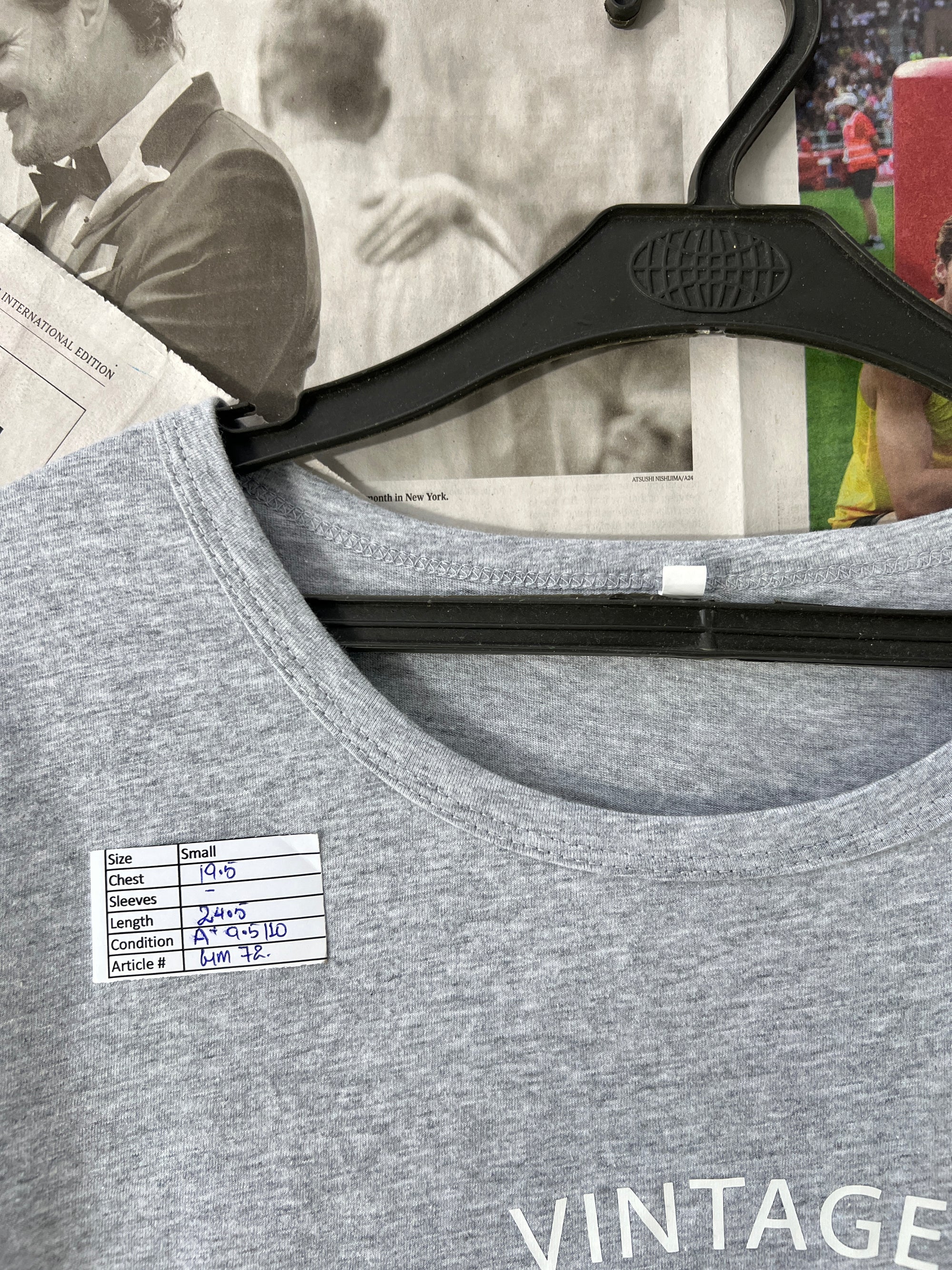 Grey | Small | Chest: 19.5" | T72 - Genuine Maal