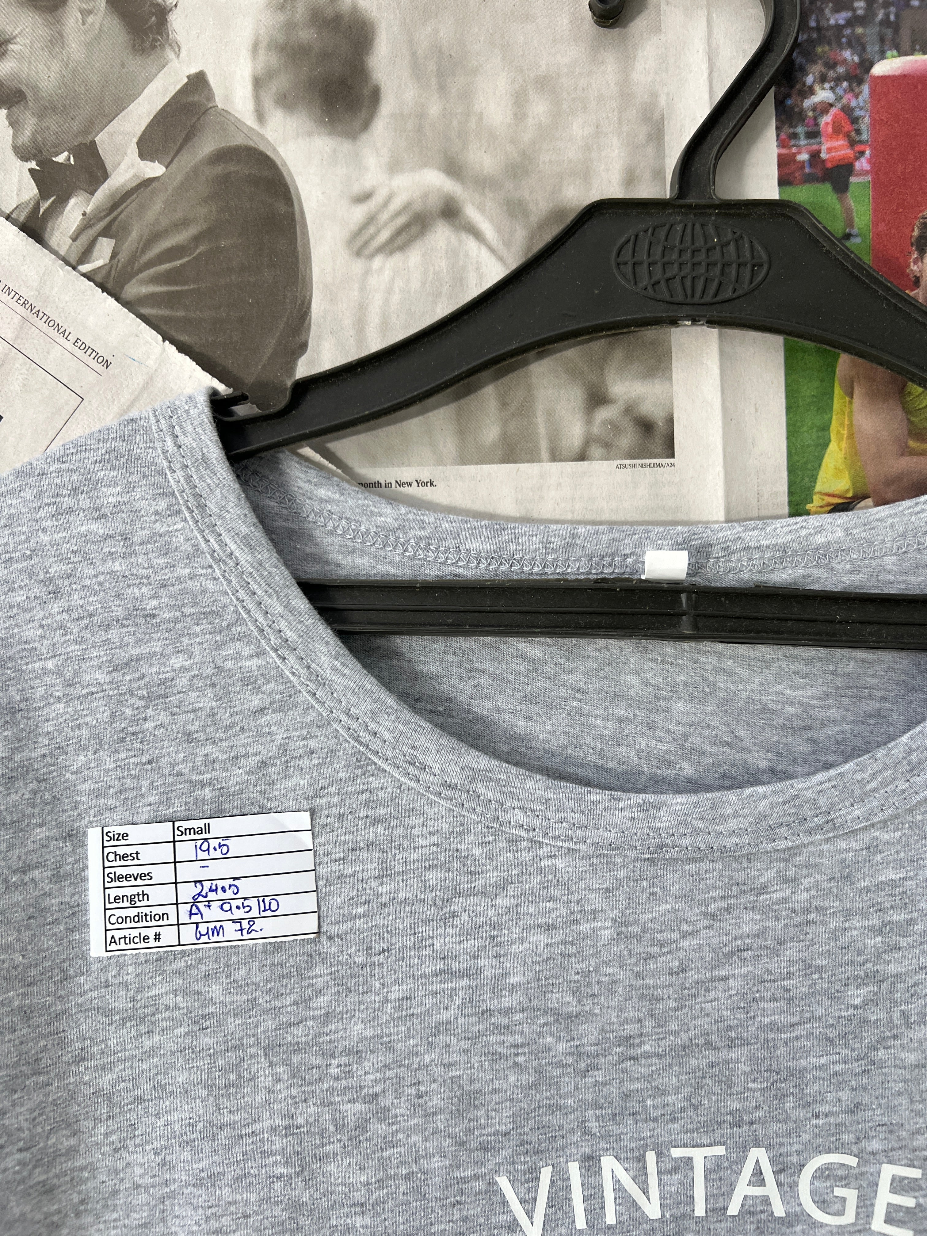 Grey | Small | Chest: 19.5" | T72 - Genuine Maal