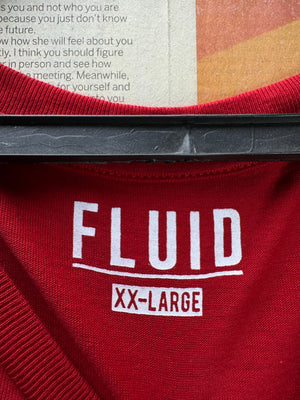 Fluid® Large | Chest: 24" | Red | T-Shirt | Cotton | 4498 - Genuine Maal