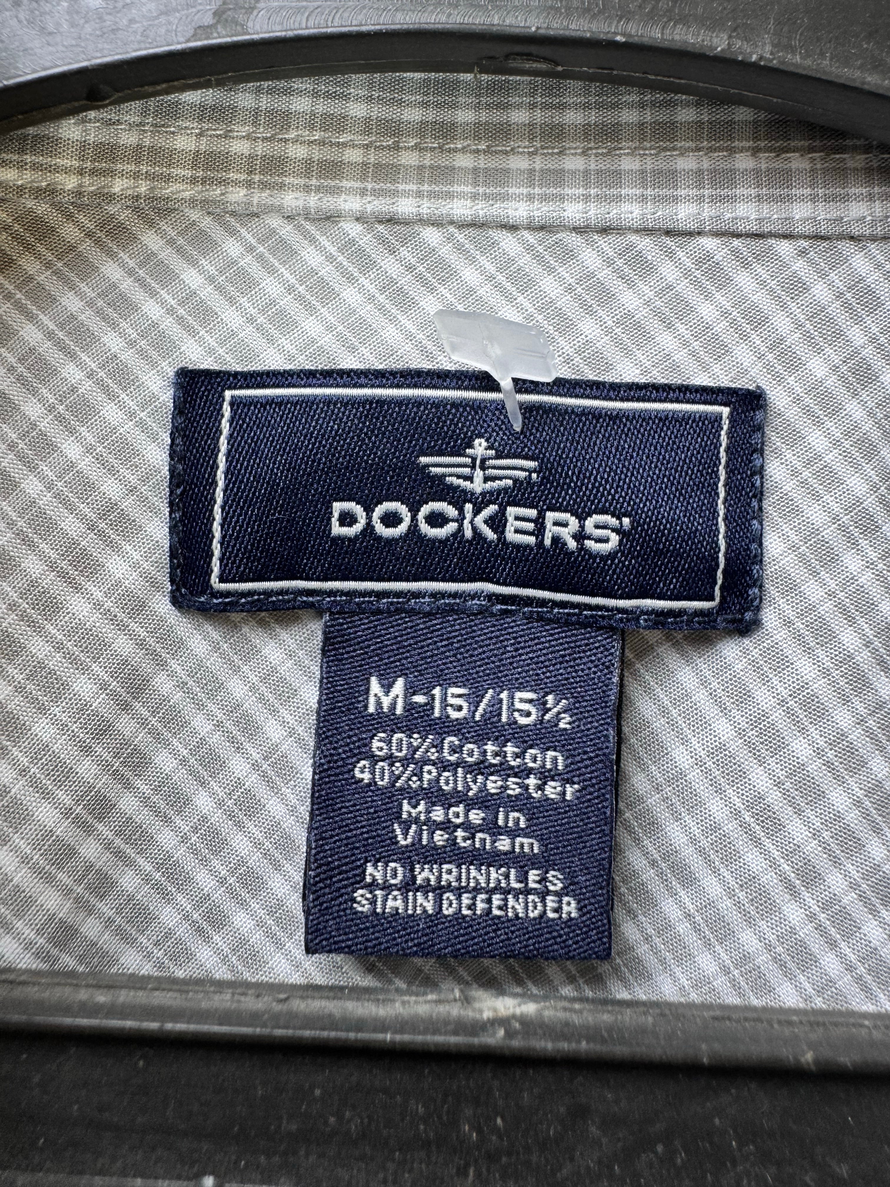 D*ckers® Medium | Chest: 22.5" | Grey Check | Shirt | Cotton - Poly | 3964 - Genuine Maal
