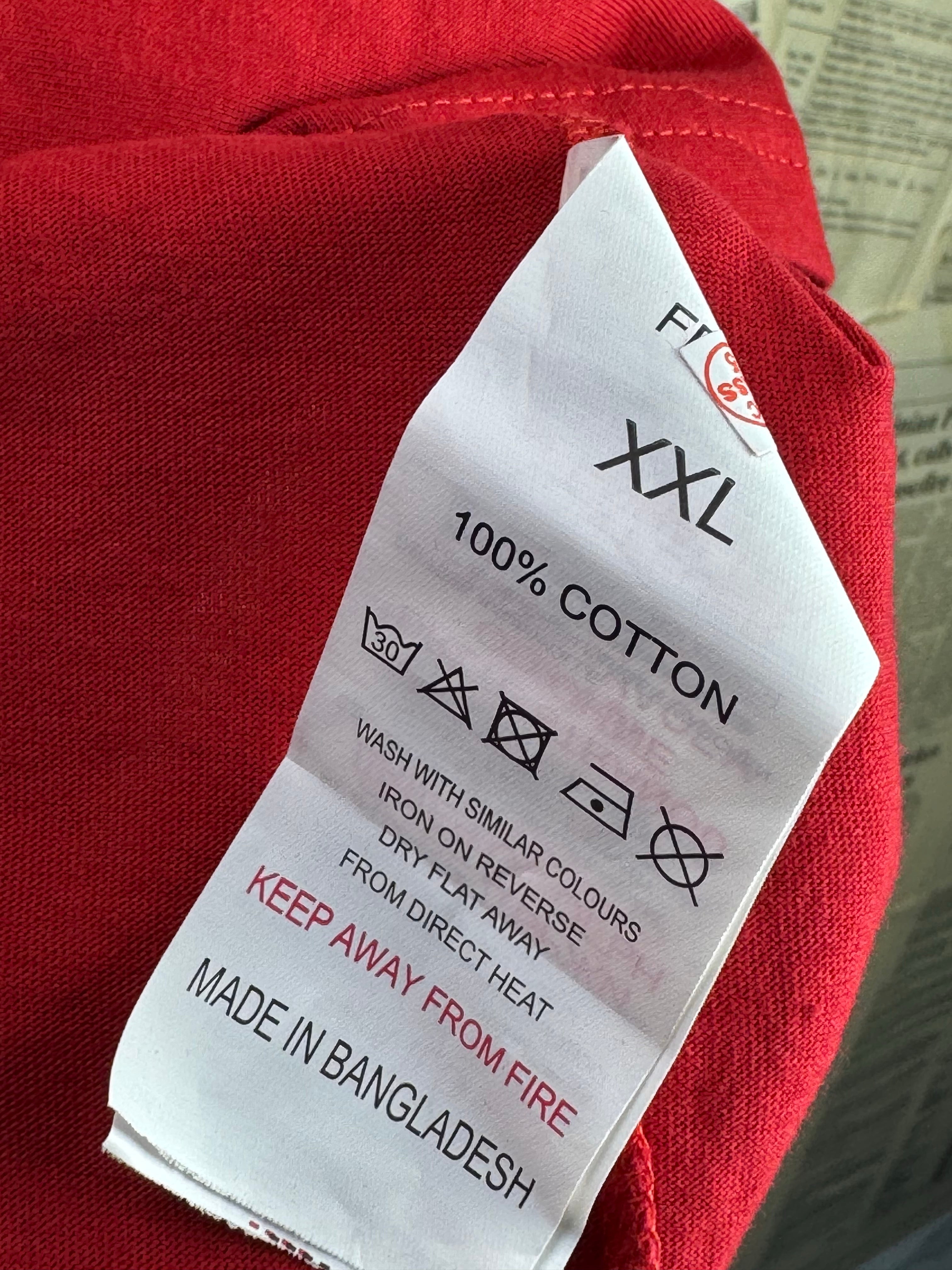 Fluid® Large | Chest: 24" | Red | T-Shirt | Cotton | 4498 - Genuine Maal