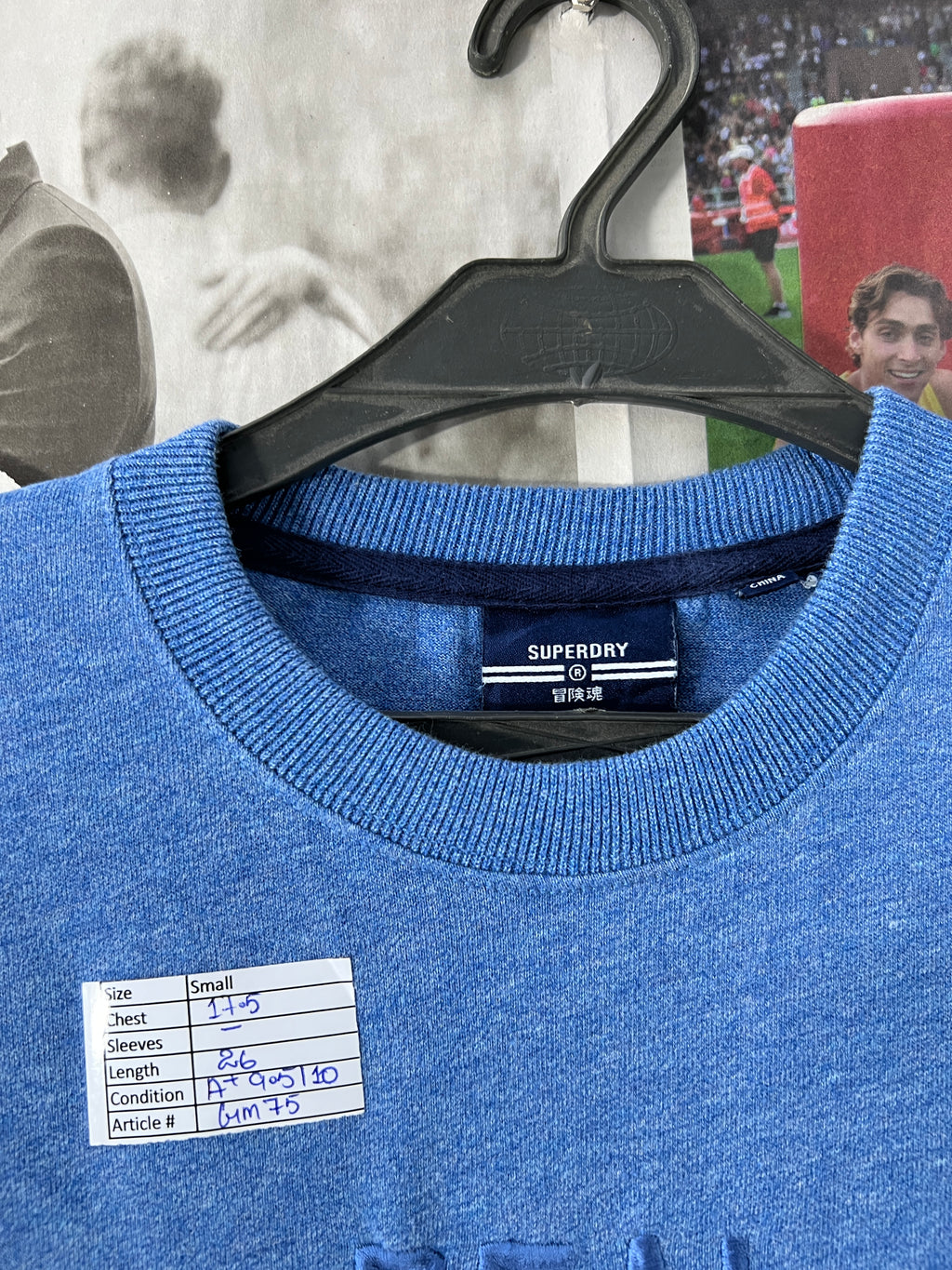 SUPER DRY® Blue | XS | Chest: 17.5" | T75 - Genuine Maal