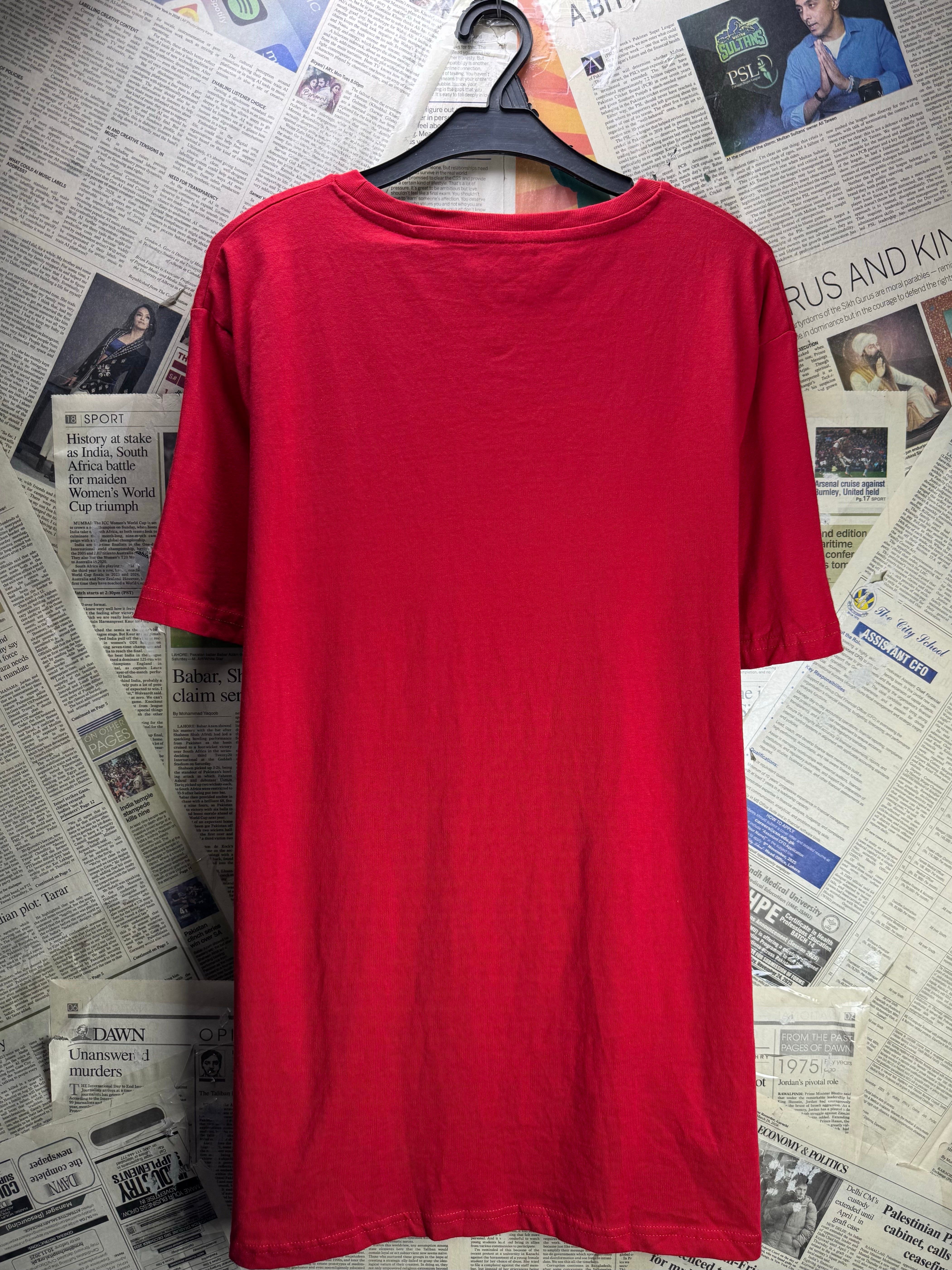 Fluid® Large | Chest: 24" | Red | T-Shirt | Cotton | 4498 - Genuine Maal