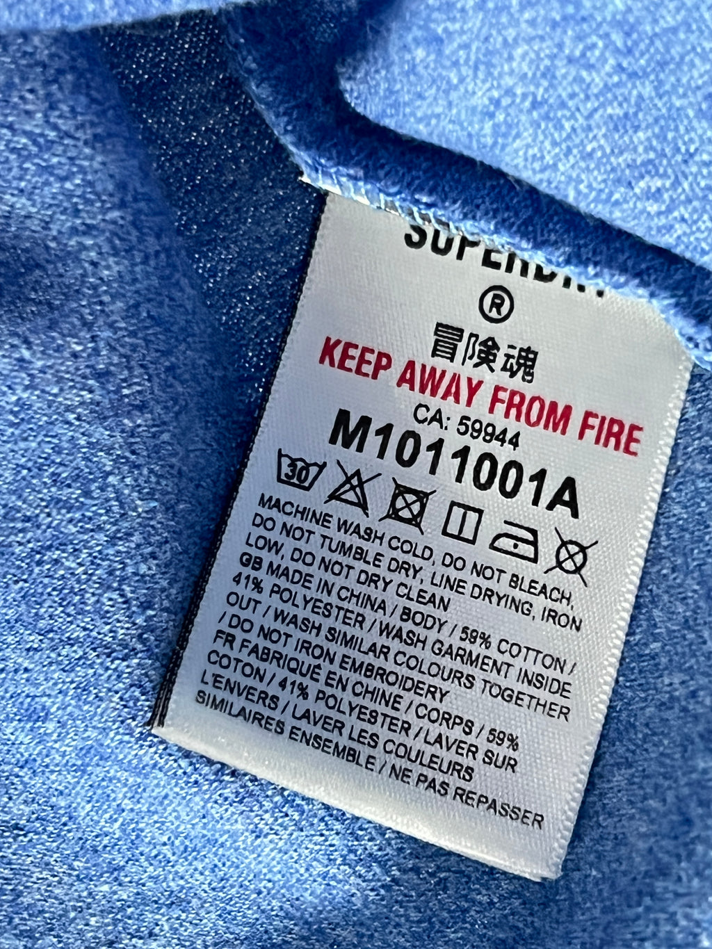 SUPER DRY® Blue | XS | Chest: 17.5" | T75 - Genuine Maal