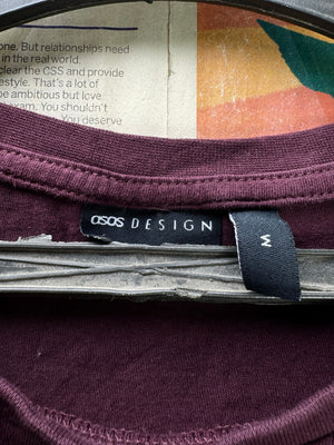 Asos® Small | Chest: 21" | Purple | T-Shirt | Cotton | 4502 - Genuine Maal