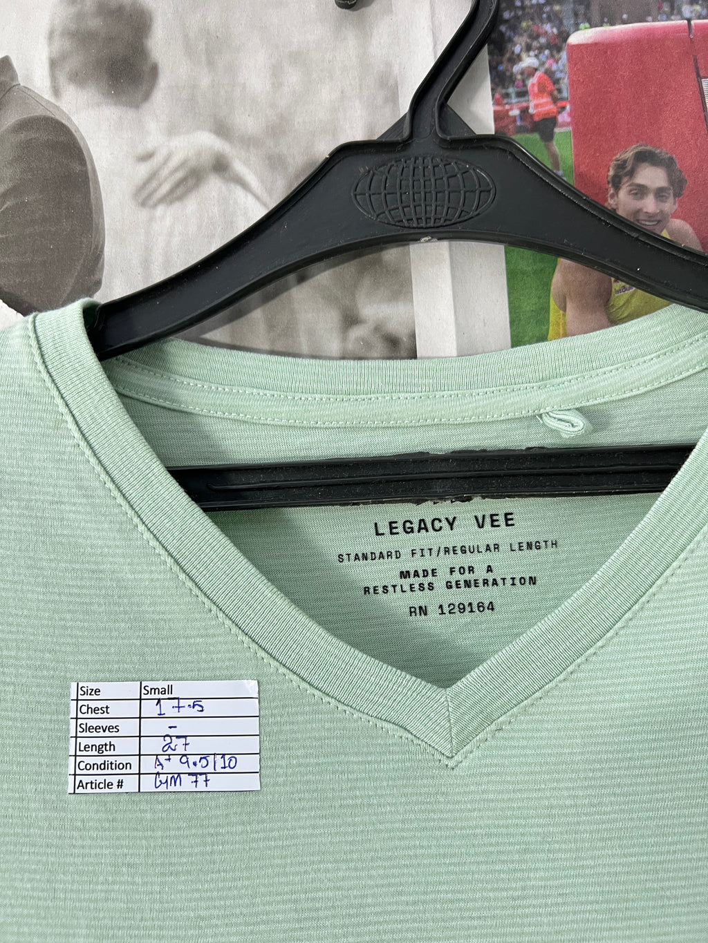 LEGACY VEE® Cucumber | XS | Chest: 17.5" | T77 - Genuine Maal