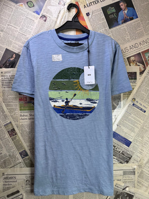 M&Co® Small | Chest: 20" | Blue | T-Shirt | Cotton | 3972 - Genuine Maal