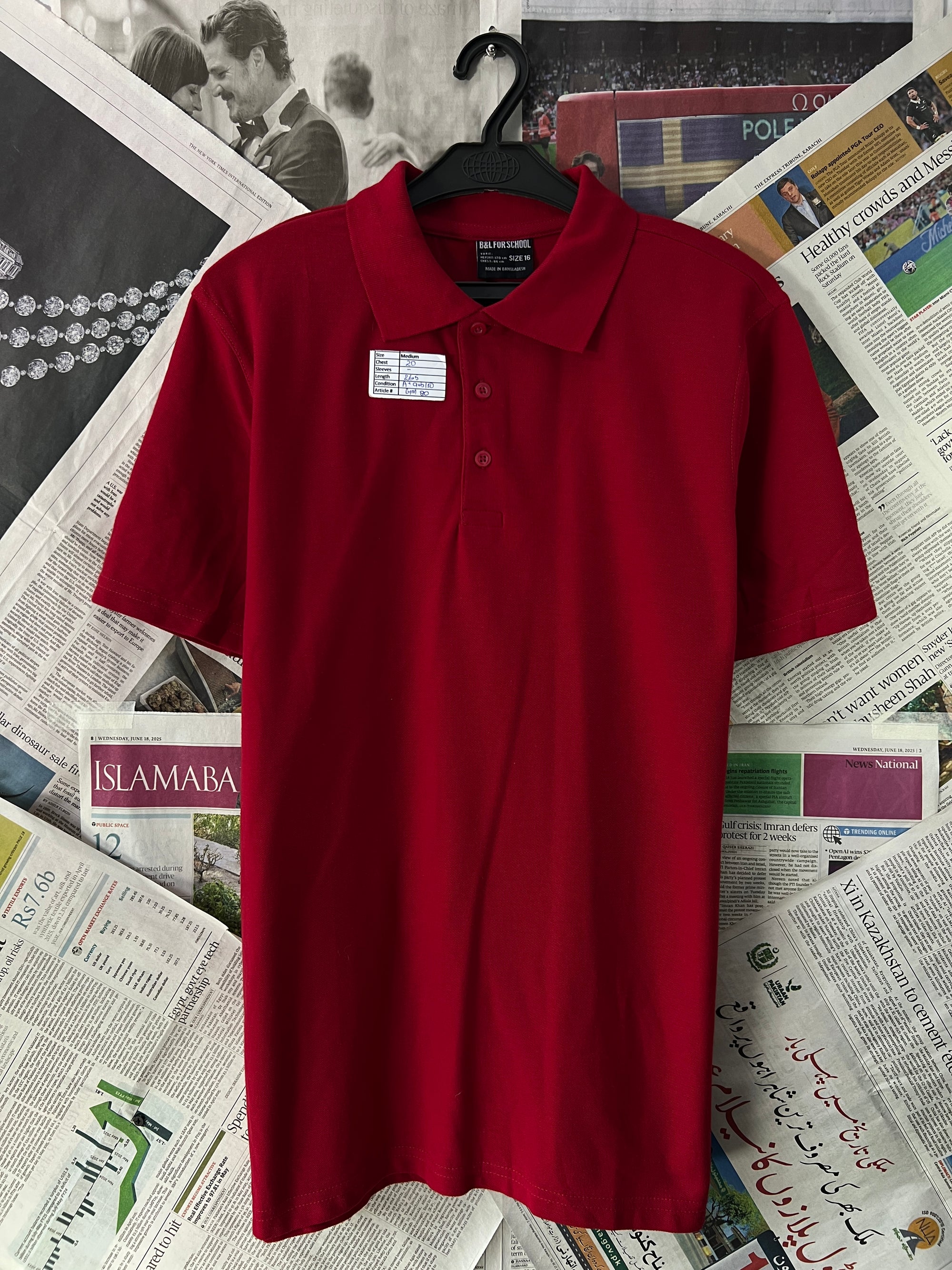 B&L® Red | Small | Chest: 20" | T80 - Genuine Maal
