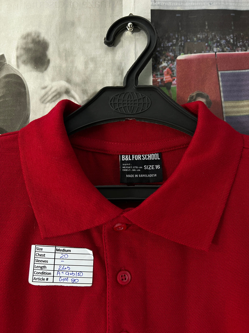 B&L® Red | Small | Chest: 20" | T80 - Genuine Maal