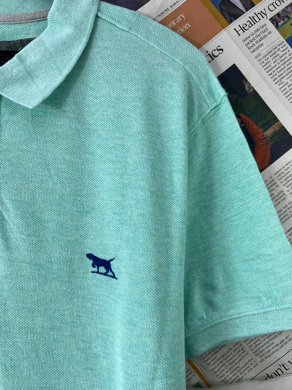GUNN POLO® Cyan | Small | Chest: 20" | T82 - Genuine Maal