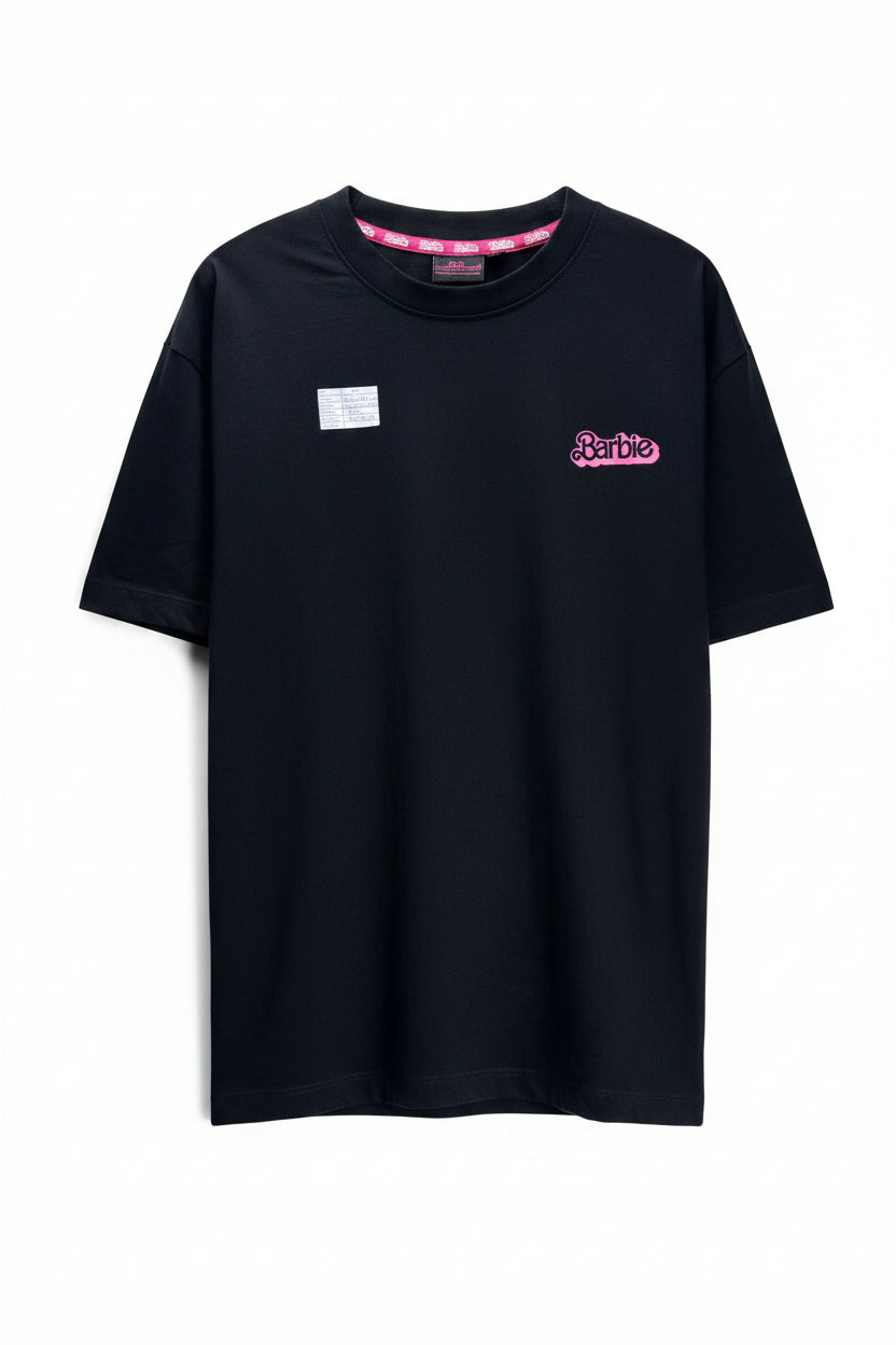 Barbie® XS | Chest: 21.5" | Black | T-Shirt | Cotton | 5319 - Genuine Maal