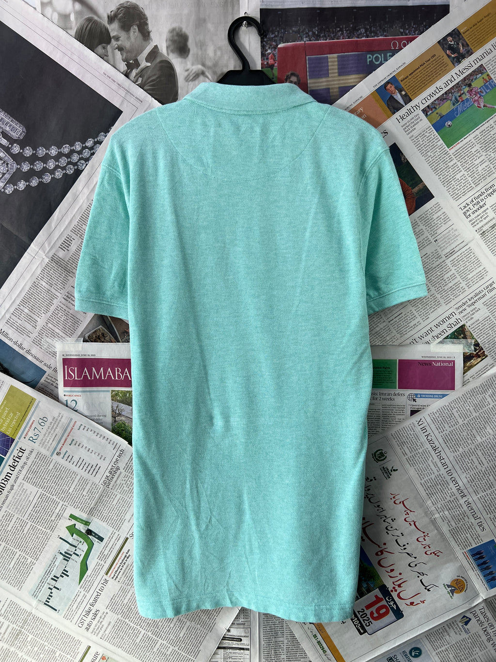 GUNN POLO® Cyan | Small | Chest: 20" | T82 - Genuine Maal