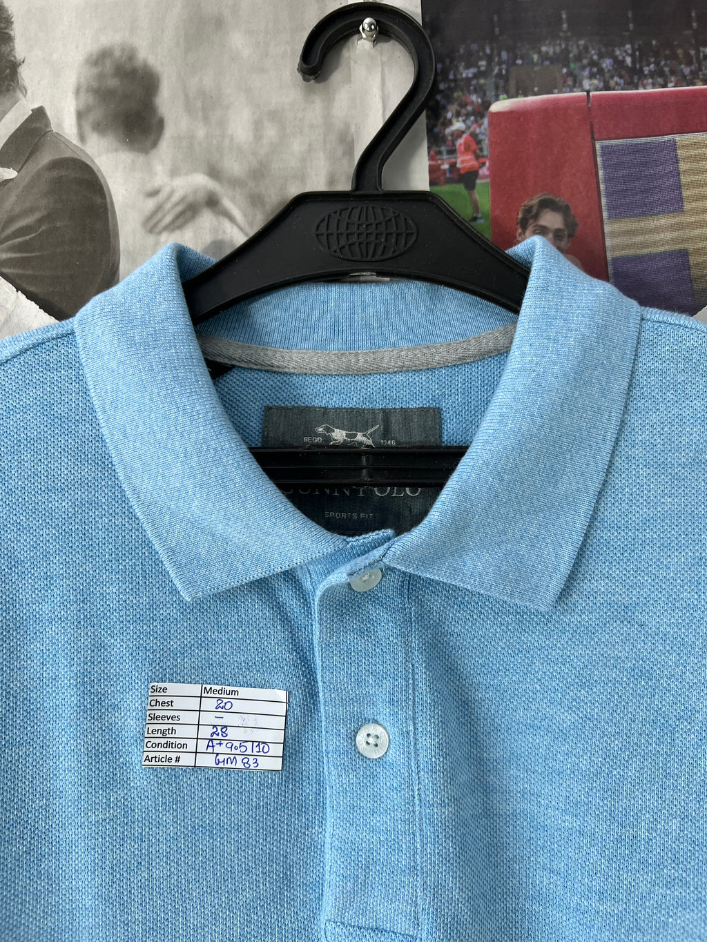 GUNN POLO® Blue | Small | Chest: 20" | T83 - Genuine Maal