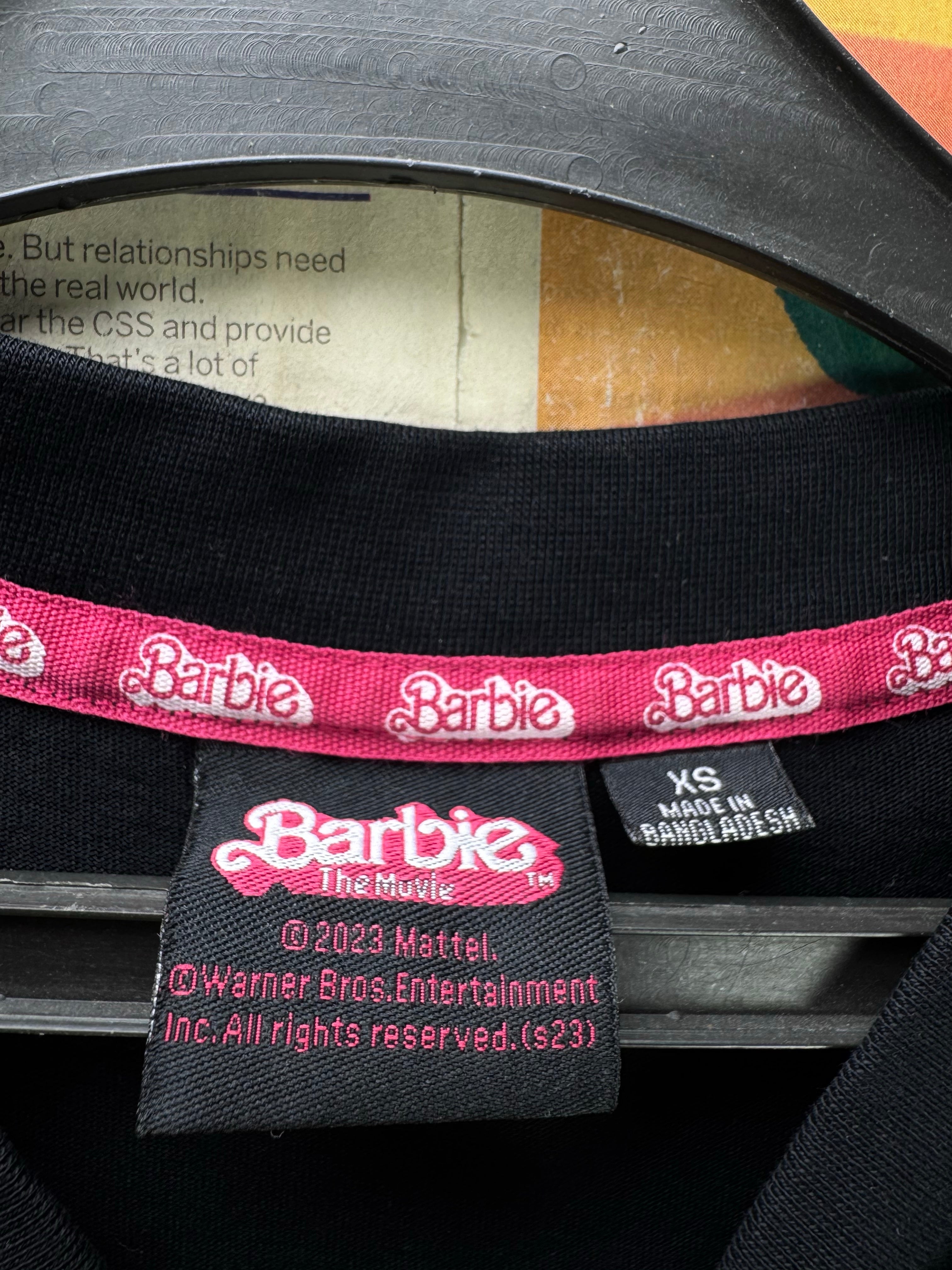 Barbie® XS | Chest: 21.5" | Black | T-Shirt | Cotton | 5319 - Genuine Maal