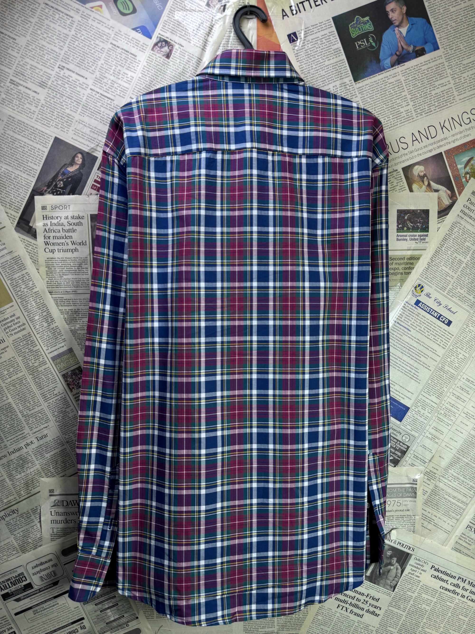 Blanco® XL | Chest: 25.5" | Plaid | Shirt | Cotton | 3959 - Genuine Maal