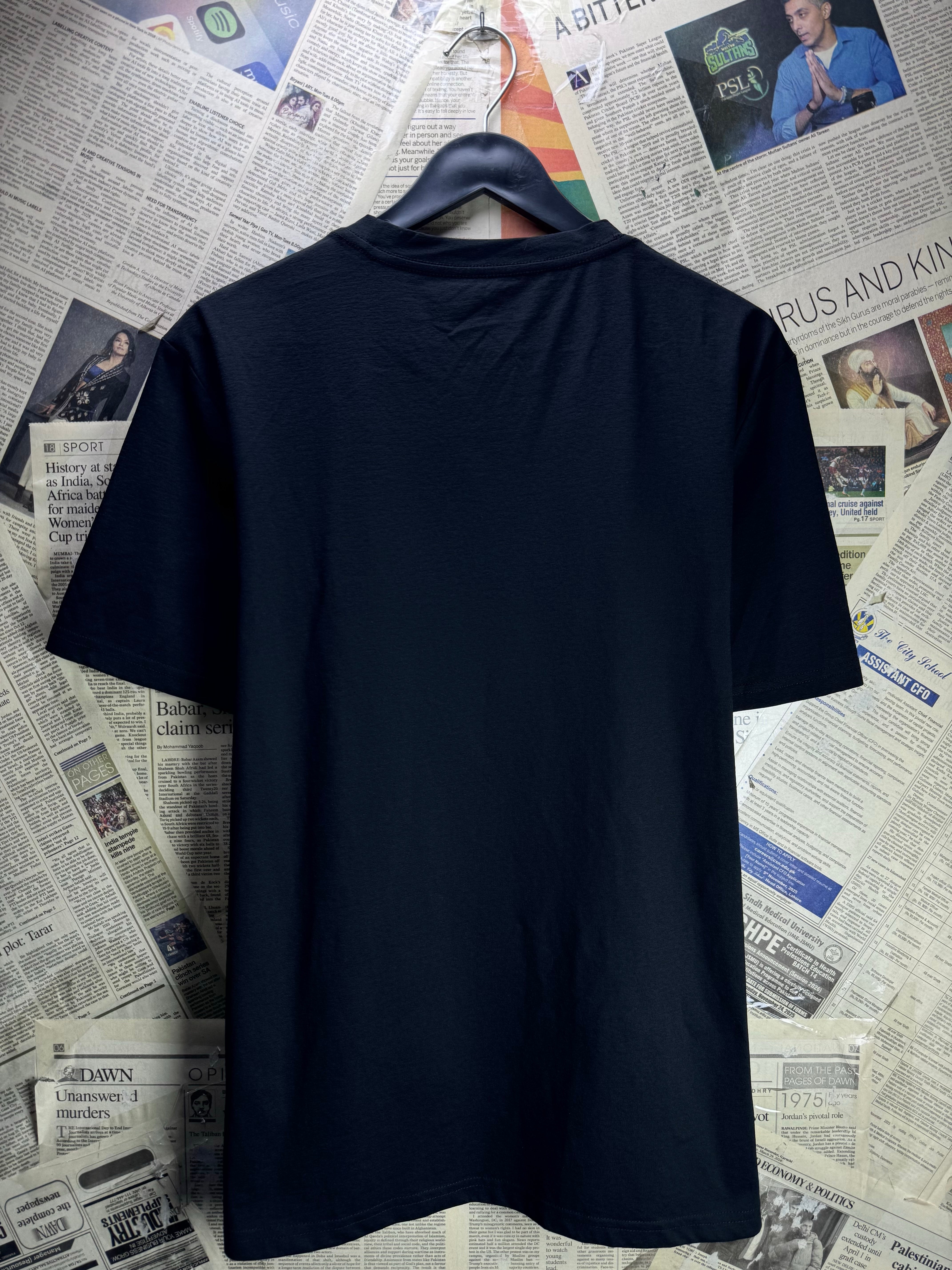 ® Small | Chest: 21" | Black | T-Shirt | Polyester | 5327 - Genuine Maal