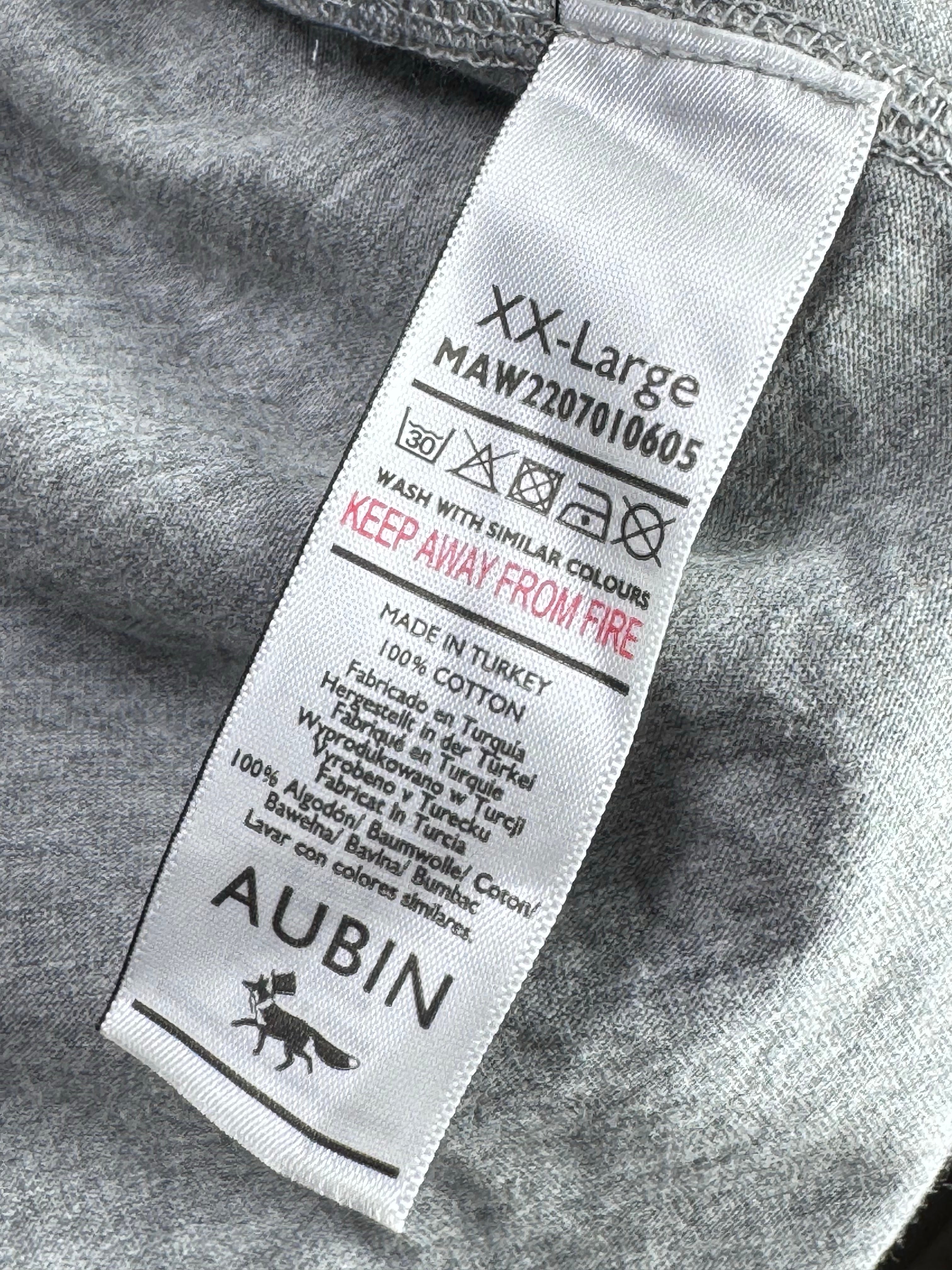 Aubin® Large | Chest: 23.5" | Grey | T-Shirt | Cotton | 4693 - Genuine Maal