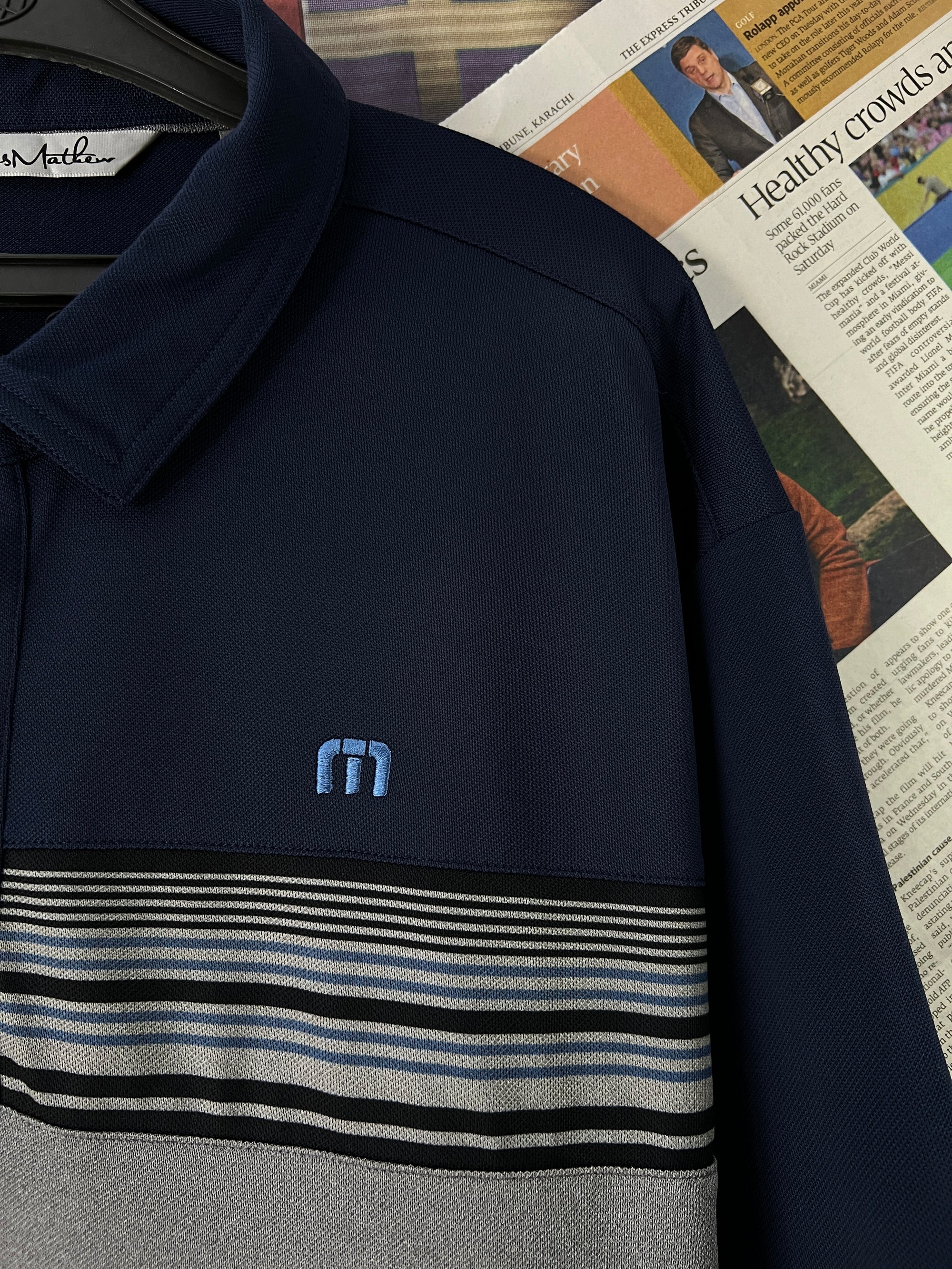TRAVIS MATHEW® Blue | L/XL | Chest: 24.5" | T90 - Genuine Maal