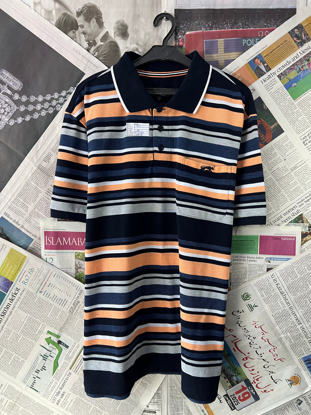 COUGARS® Blue | Large | Chest: 23.5" | T92 - Genuine Maal