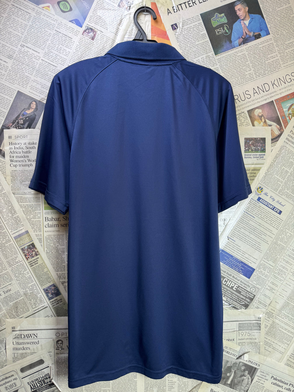 Almas® Small | Chest: 19.5" | Blue | Sports Polo | Poly | 3958 - Genuine Maal