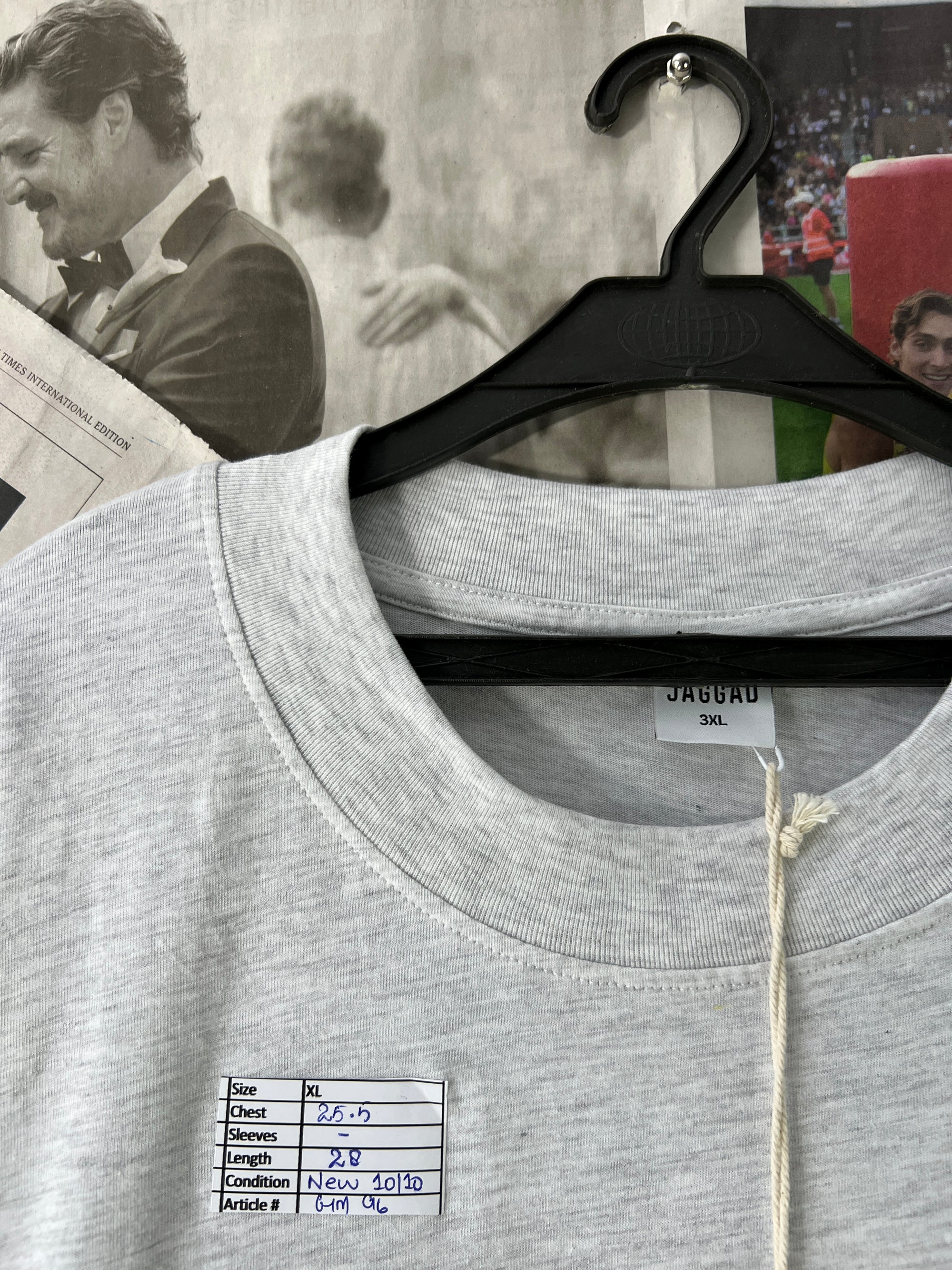 JAGGAD® Grey | XL | Chest: 25.5" | T96 - Genuine Maal