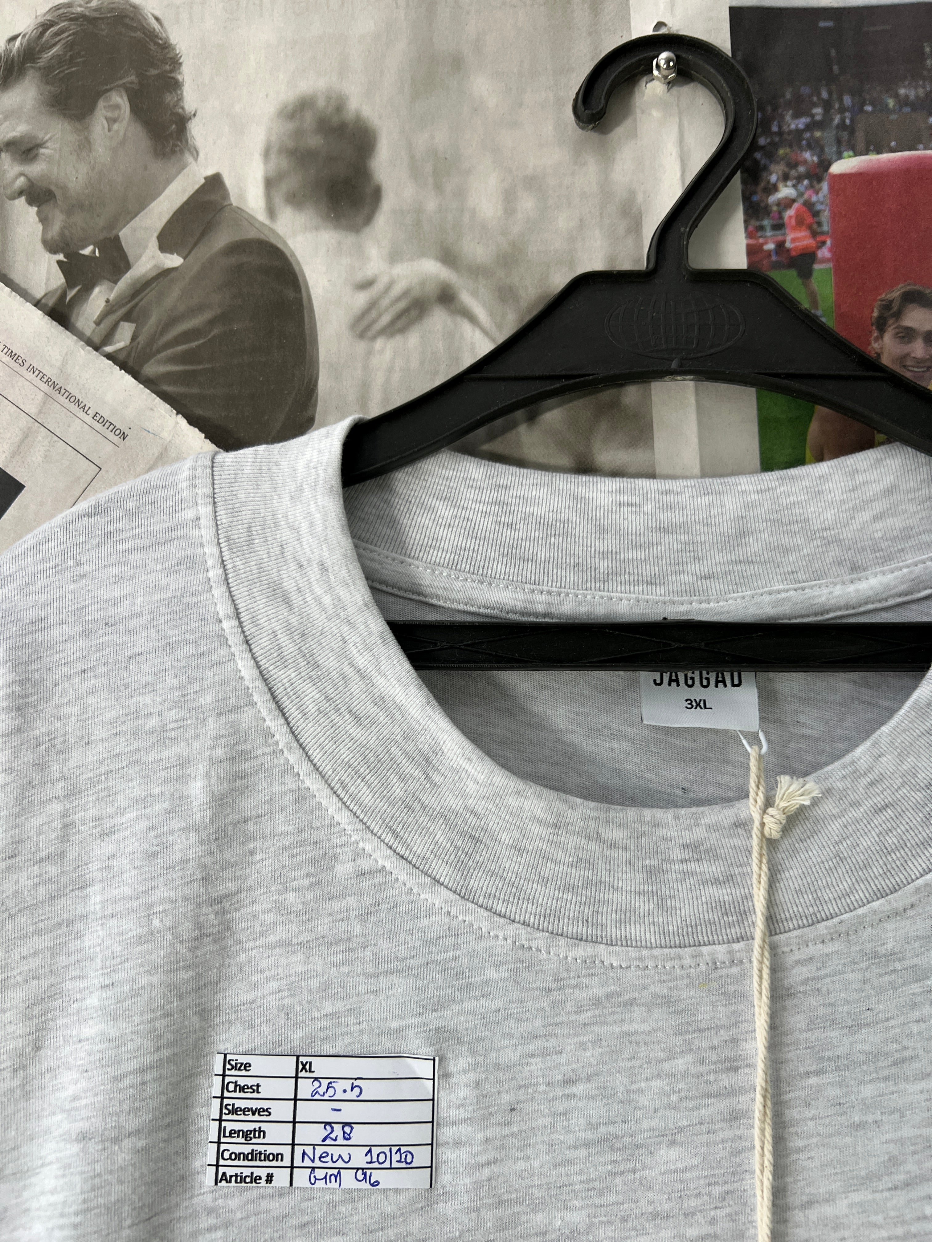 JAGGAD® Grey | XL | Chest: 25.5" | T96 - Genuine Maal