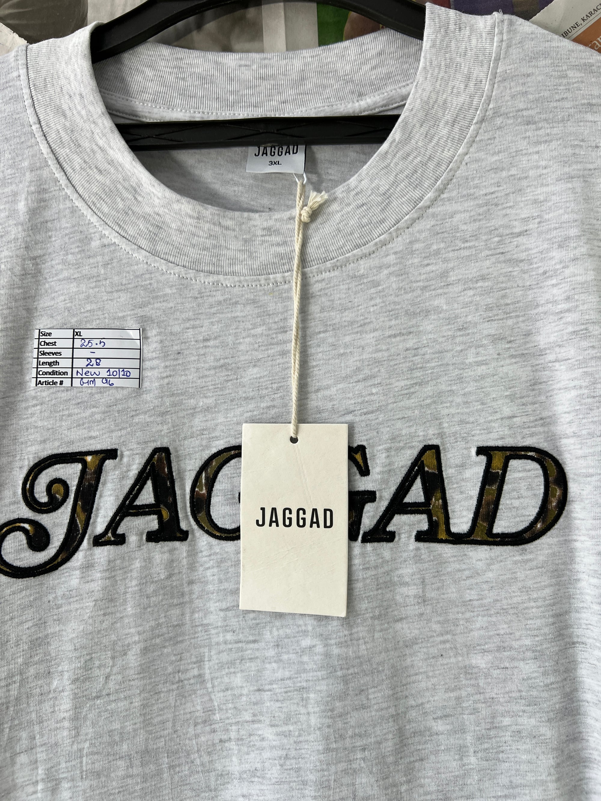JAGGAD® Grey | XL | Chest: 25.5" | T96 - Genuine Maal