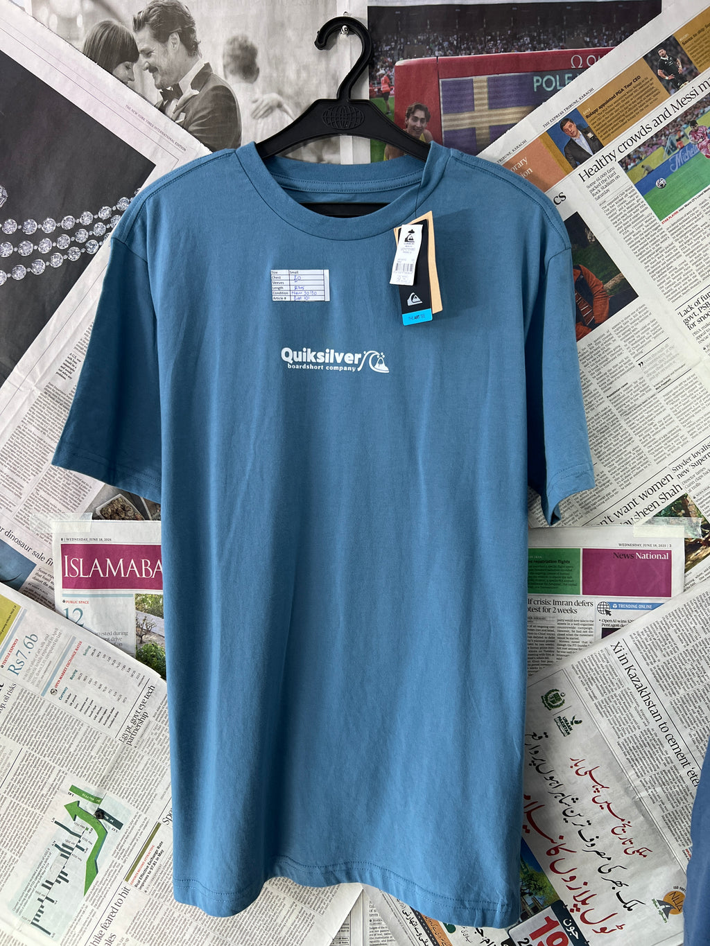 QUICK SILVER® Blue | Small | Chest: 20" | T101 - Genuine Maal