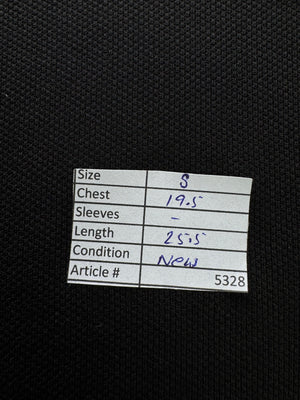 Hiscolumn® Small | Chest: 19.5" | Black | T-Shirt | Poly - Spandex | 5328 - Genuine Maal